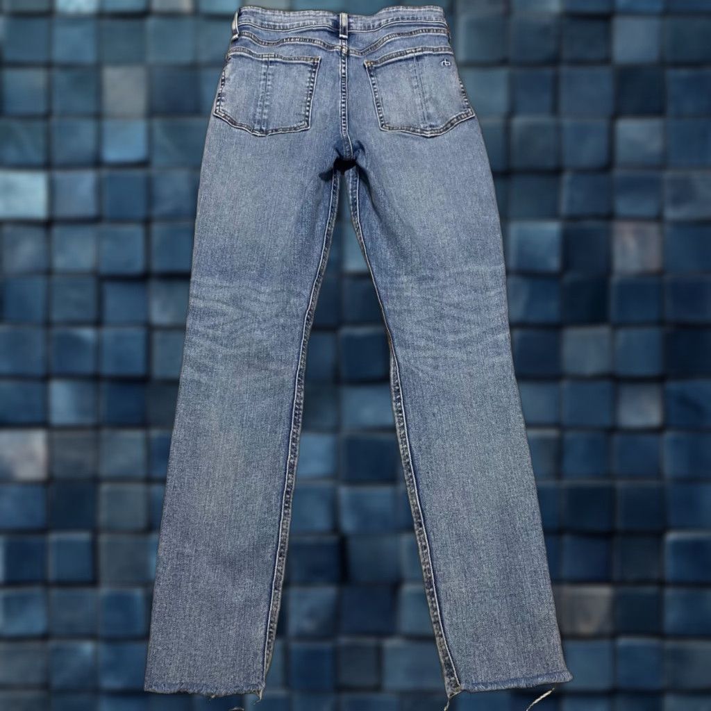 Rag & Bone rag & bone Jeans Womens Medium Blue Denim High Rise Skinny Distressed 26 Regular Size Size 26" / US 2 / IT 38 - 1 Thumbnail