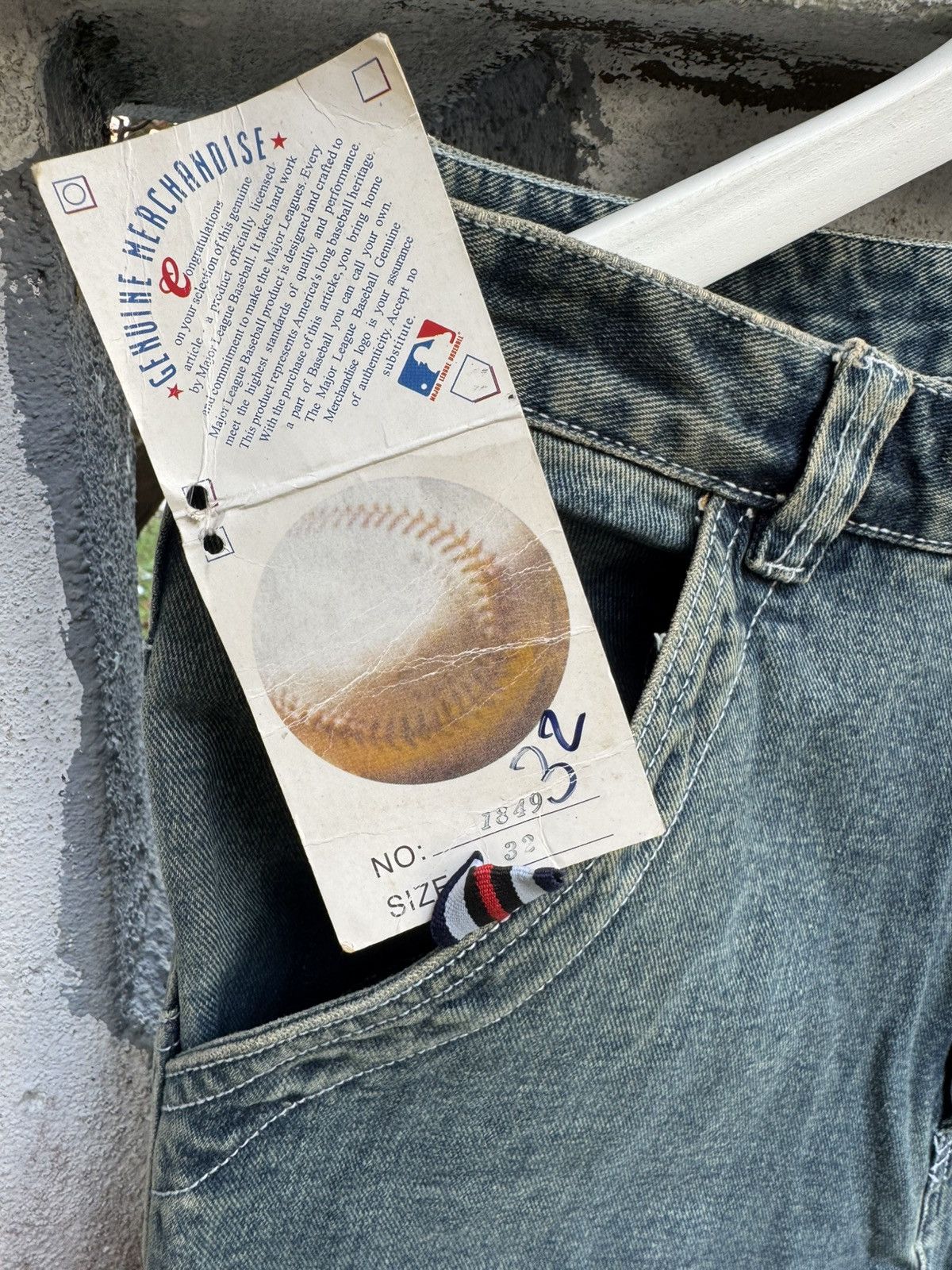 MLB × New York Yankees × Vintage Vintage 90s MLB Baggy HipHop pants Flare BOSS01 Size US 32 / EU 48 - 7 Thumbnail
