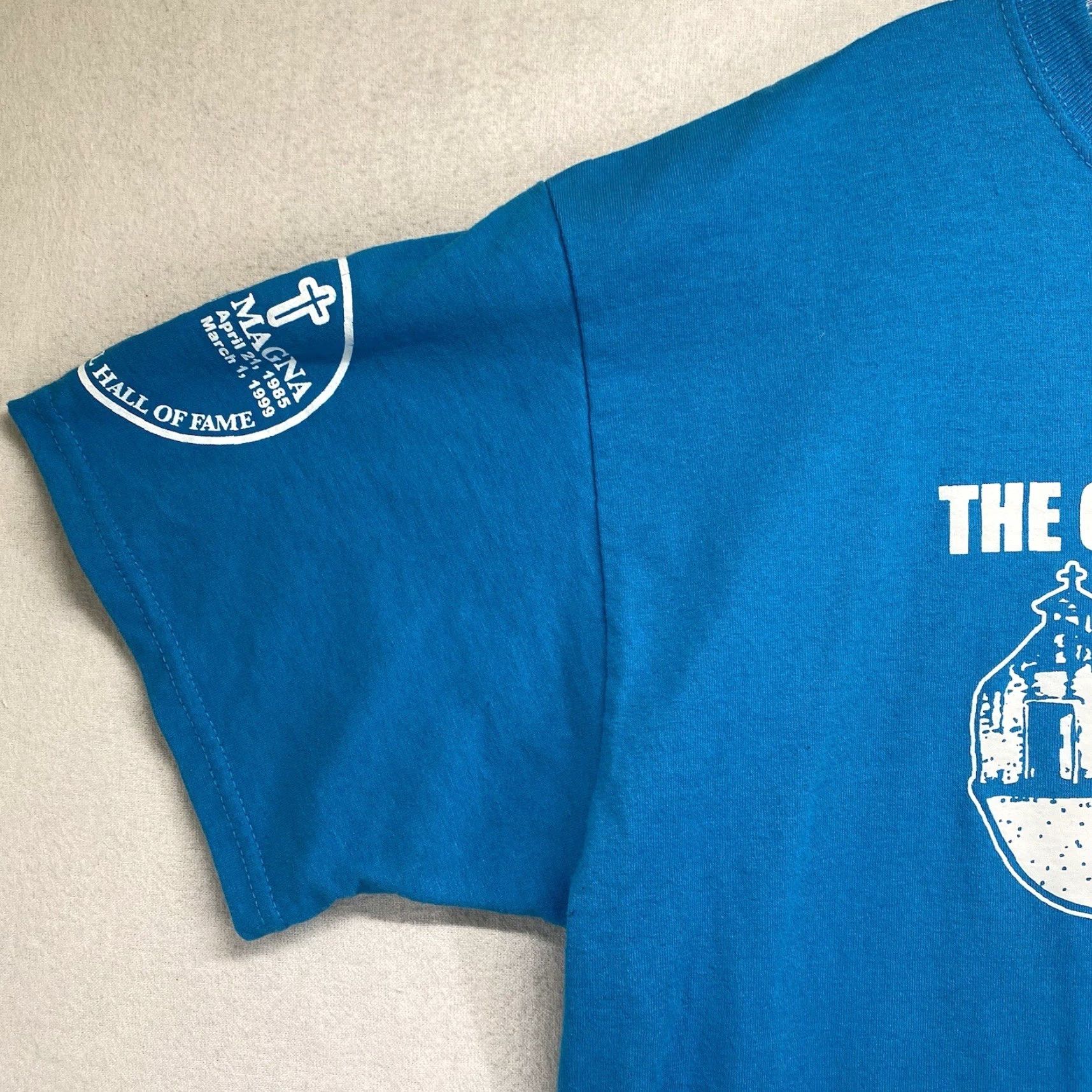 Jerzees VINTAGE Jerzees T-Shirt Men Men Large Blue Jesus 80s 90s Religion Scripture Cavalry of Christ Lady of Guadalupe Gift Size US L / EU 52-54 / 3 - 7 Thumbnail