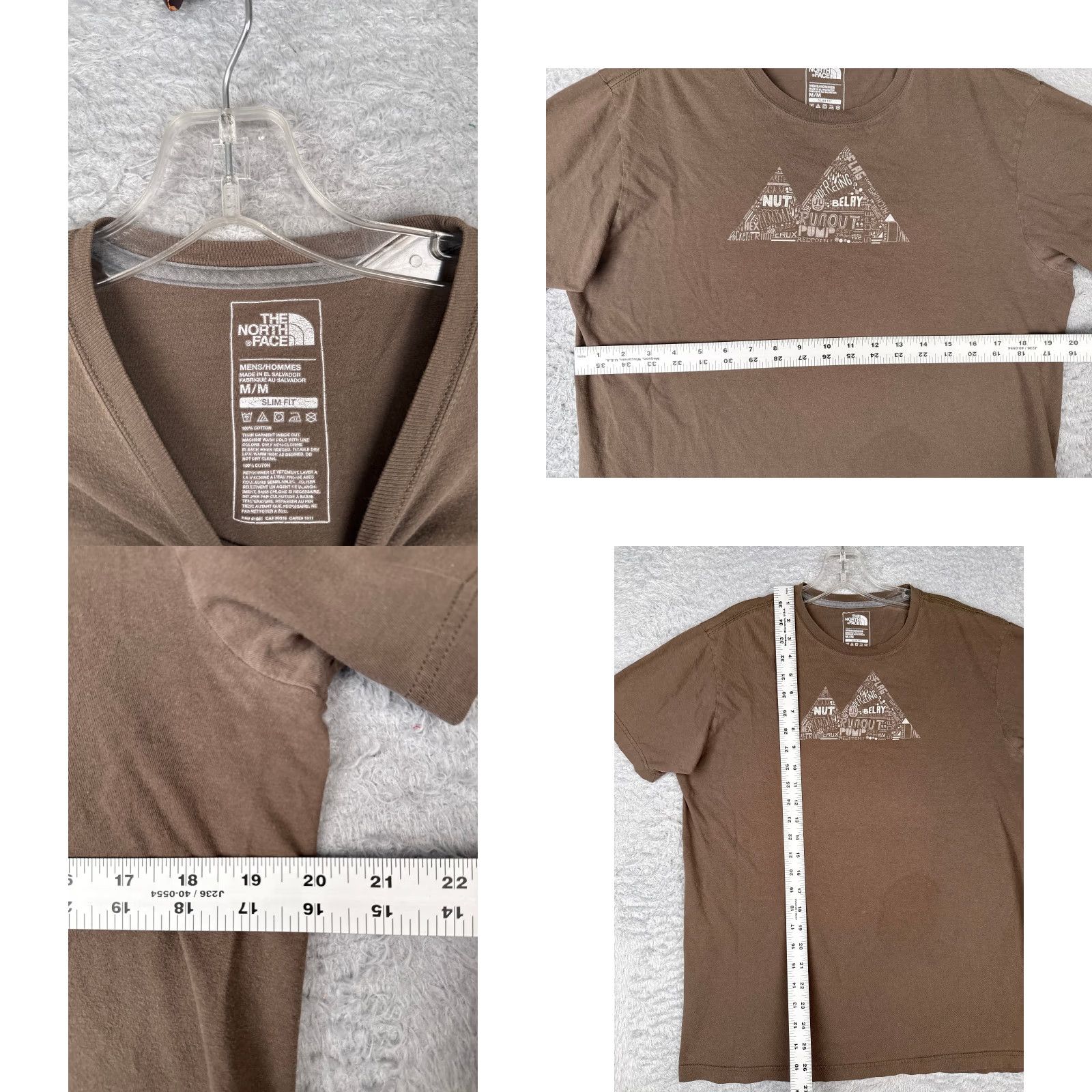 The North Face The North Face Shirt Men Medium Brown Short Sleeve Crew Neck 100% Cotton READ Size US M / EU 48-50 / 2 - 8 Thumbnail
