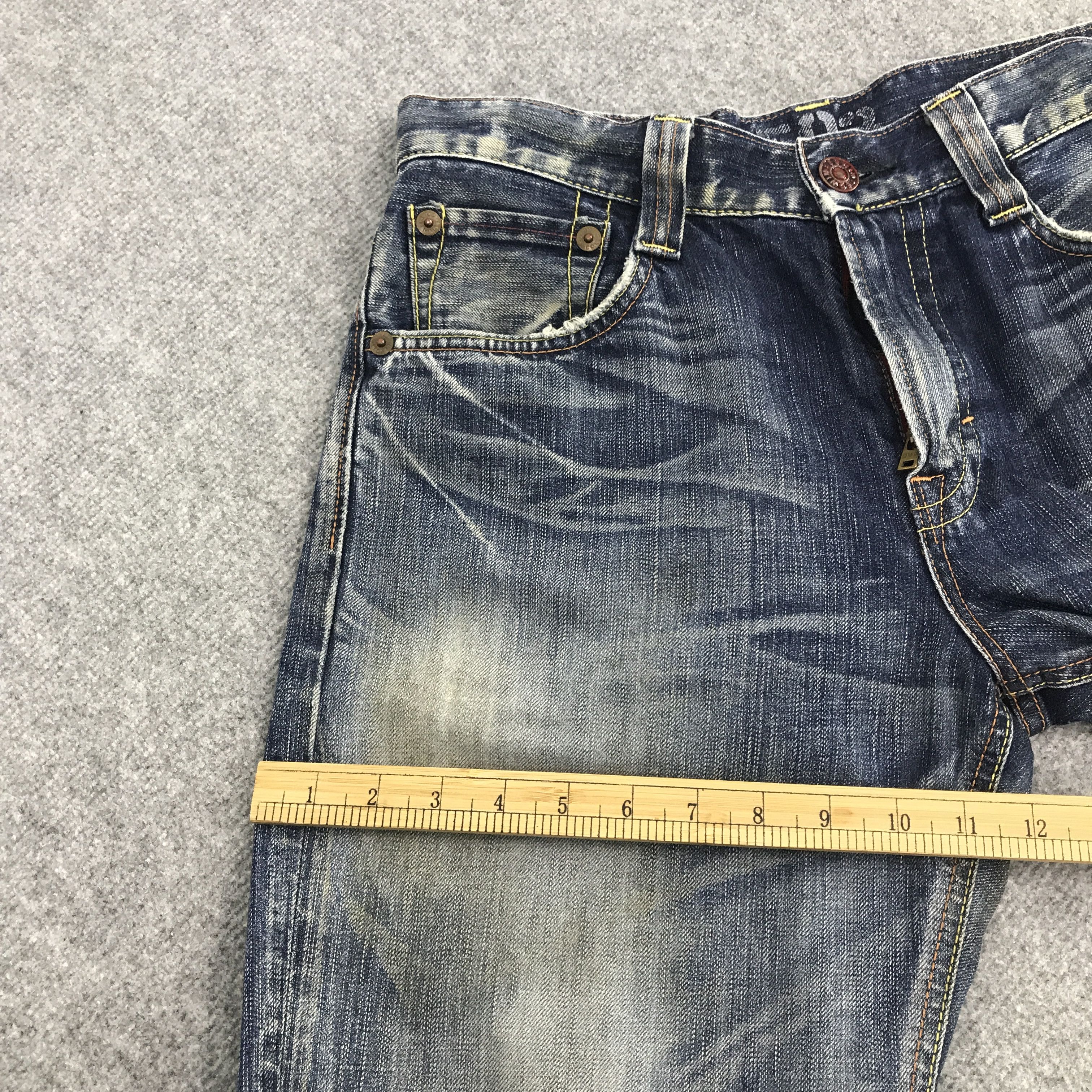 Edwin × Japanese Brand Rare edwin blue trip 503 distressed denim Jeans Size US 32 / EU 48 - 9 Thumbnail
