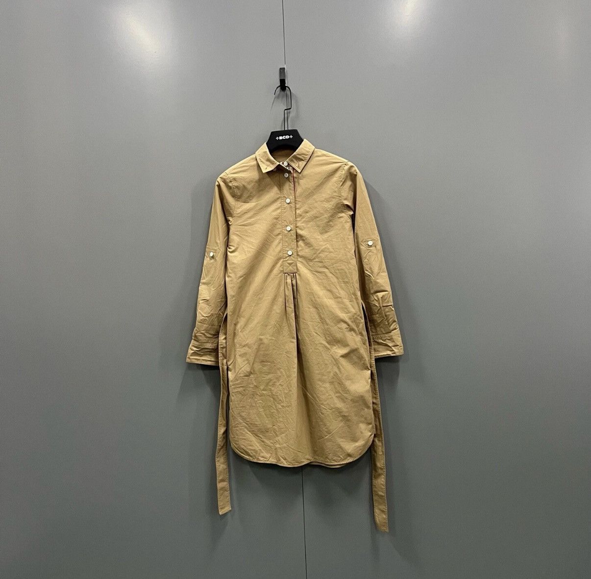 Burberry Burberry Khaki Shirt-style Dress J41 Size XS / US 0-2 / IT 36-38 - 1 Thumbnail