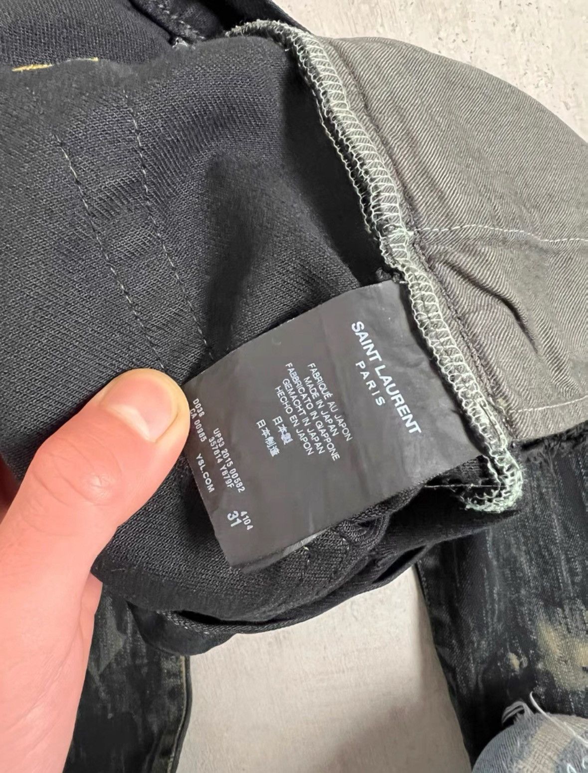 Saint Laurent Paris Saint laurent Oil Damage Jeans 2501-Nextarrow Size US 31 - 5 Thumbnail