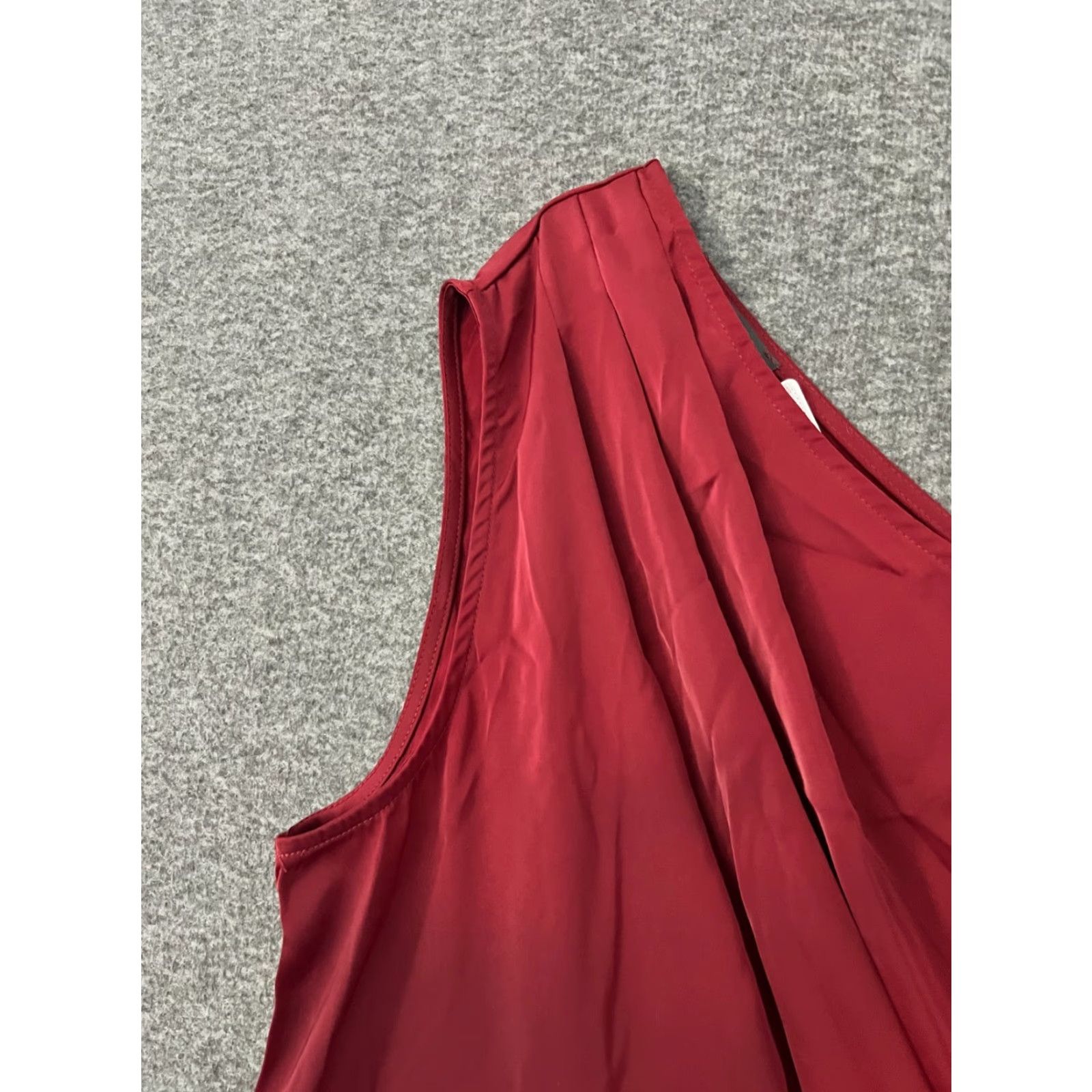 Vintage PrettyGarden Red One Shoulder Bodycon Midi Dress XL - Party Cocktail Sexy Stretch Women's Size XL / US 12-14 / IT 48-50 - 3 Thumbnail