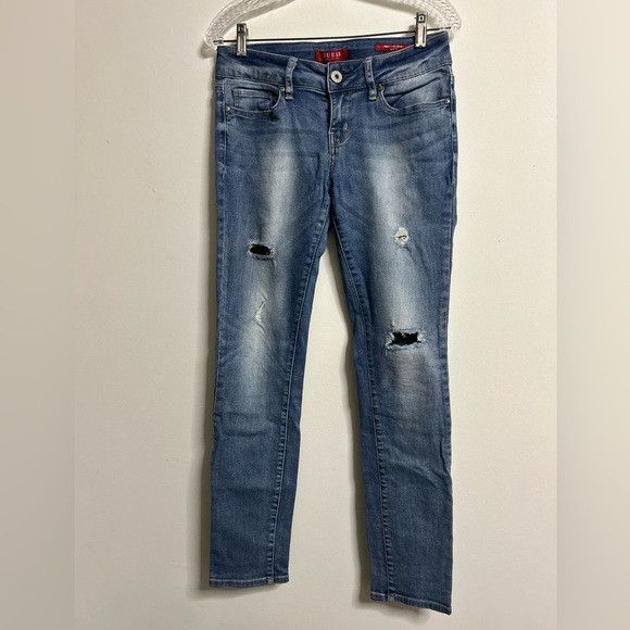 Guess Guess Ripped Medium Rise Skinny Jeans Size 28" / US 6 / IT 42 - 1 Thumbnail