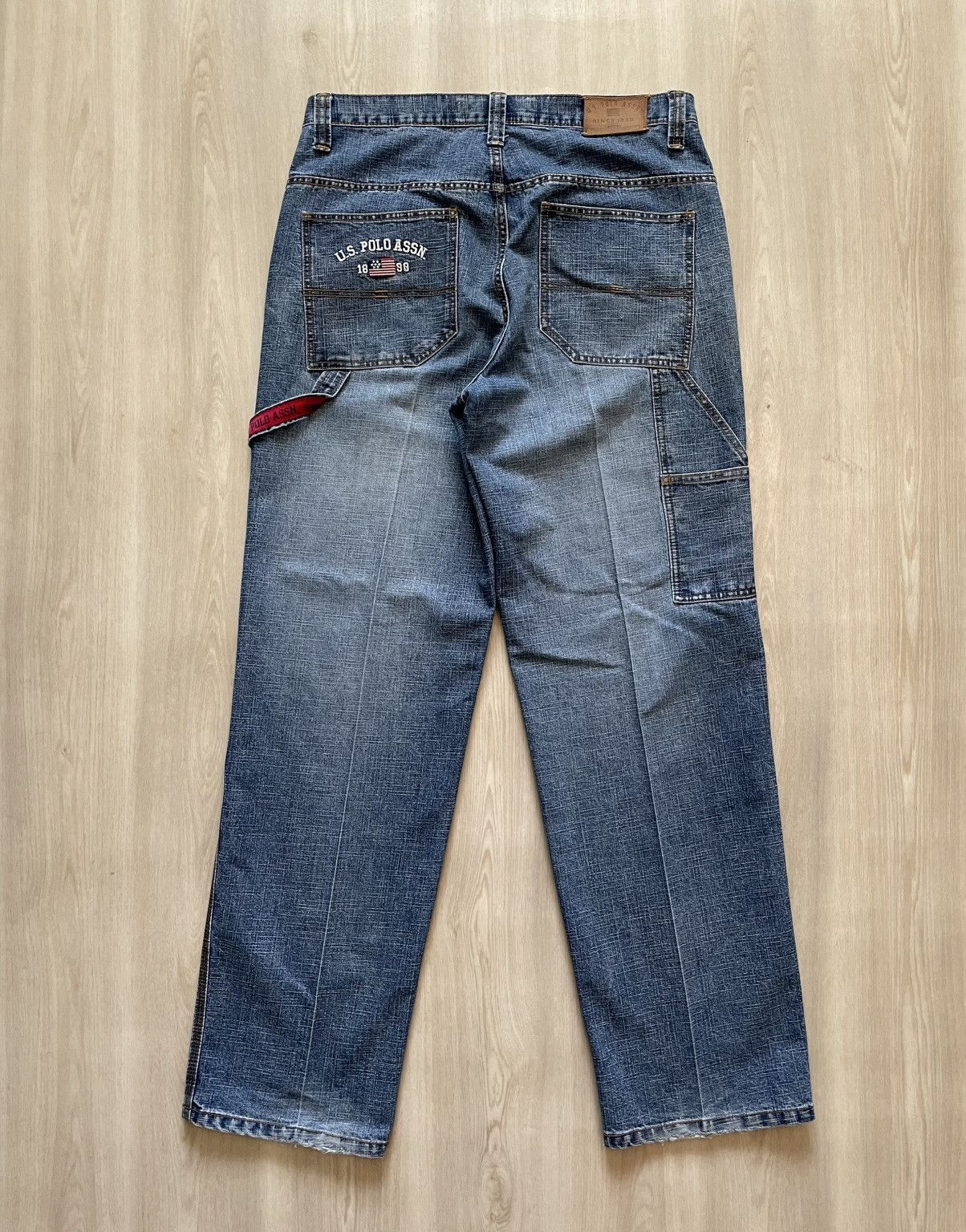 U.S. Polo Assn. × Vintage Vintage Us Polo Assn Baggy Carpenter 90s Y2k Skater 34x34 Size US 34 / EU 50 - 2 Thumbnail