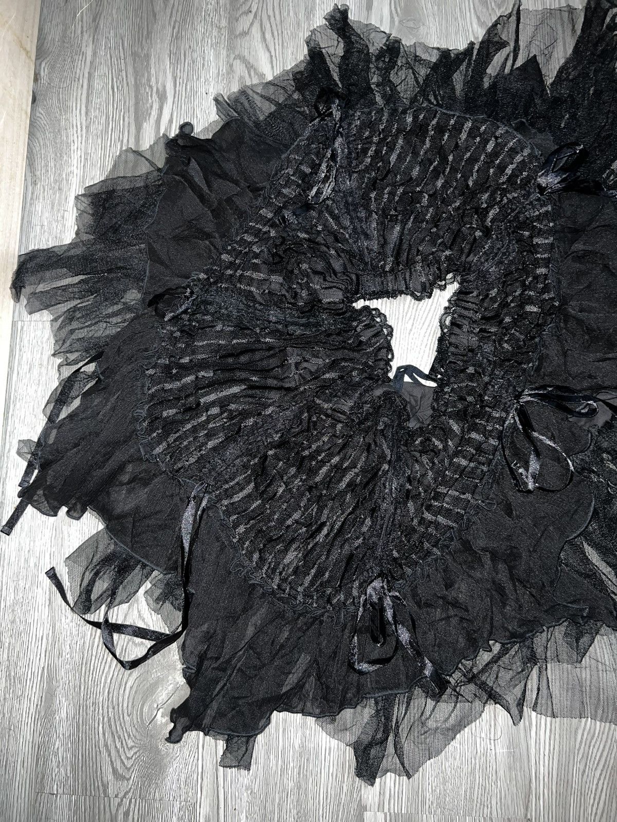 Japanese Brand Algonquins goth queen lace bustle layer skirt 👾☠️ Size 27" / US 4 / IT 40 - 20 Thumbnail