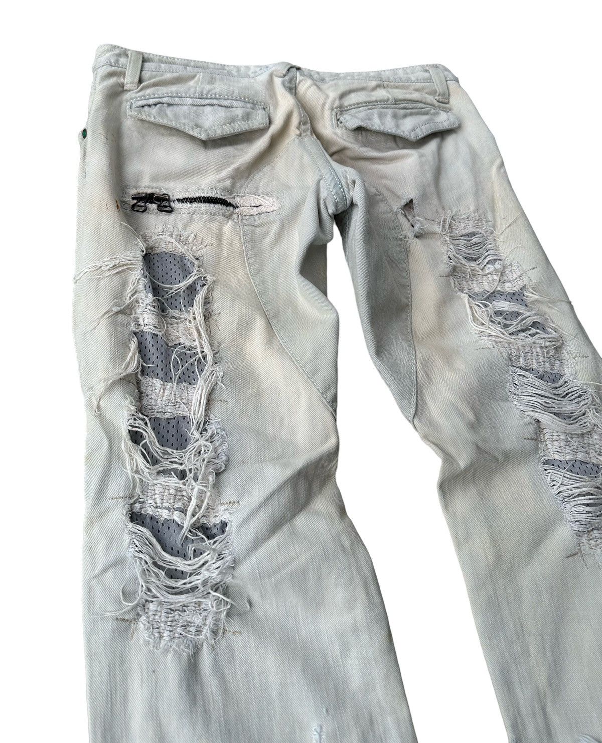 Designer Izreel Kazuhiro Takakuro distressed style sedi denim jeans Size US 34 / EU 50 - 9 Thumbnail