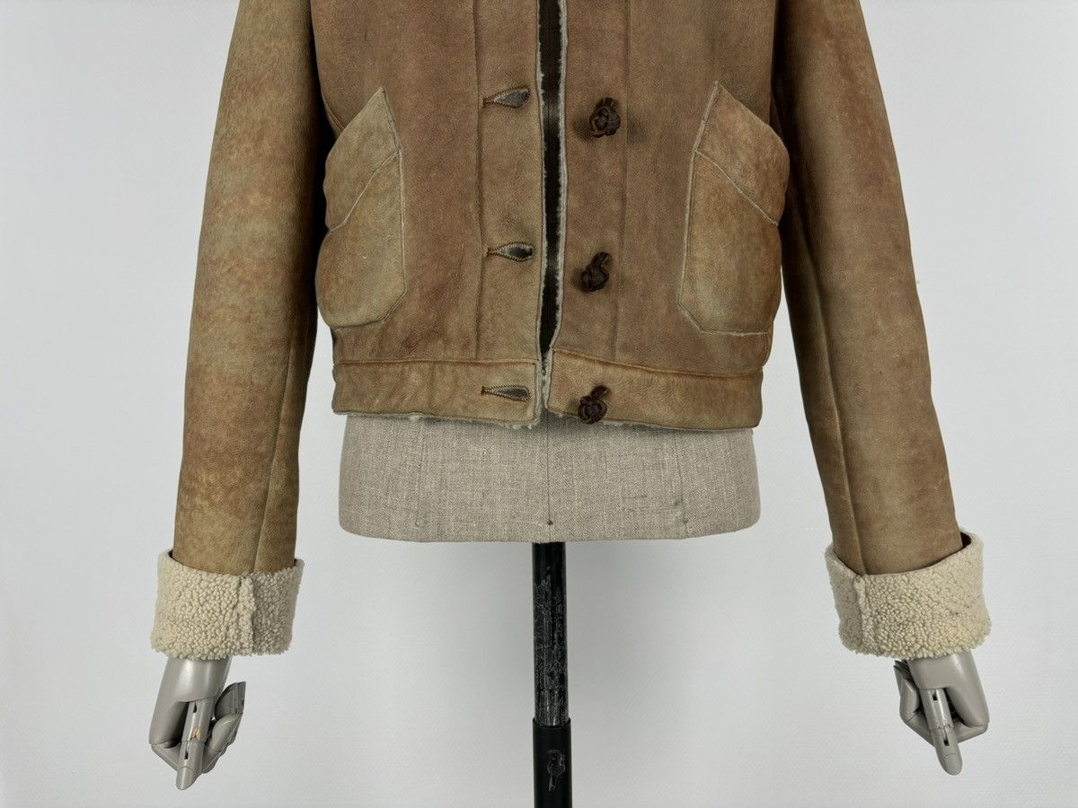Miu Miu PRADA Sheepskin Dyed Fur Leather Coat Aviator Jacket Bomber Size M / US 6-8 / IT 42-44 - 18 Thumbnail