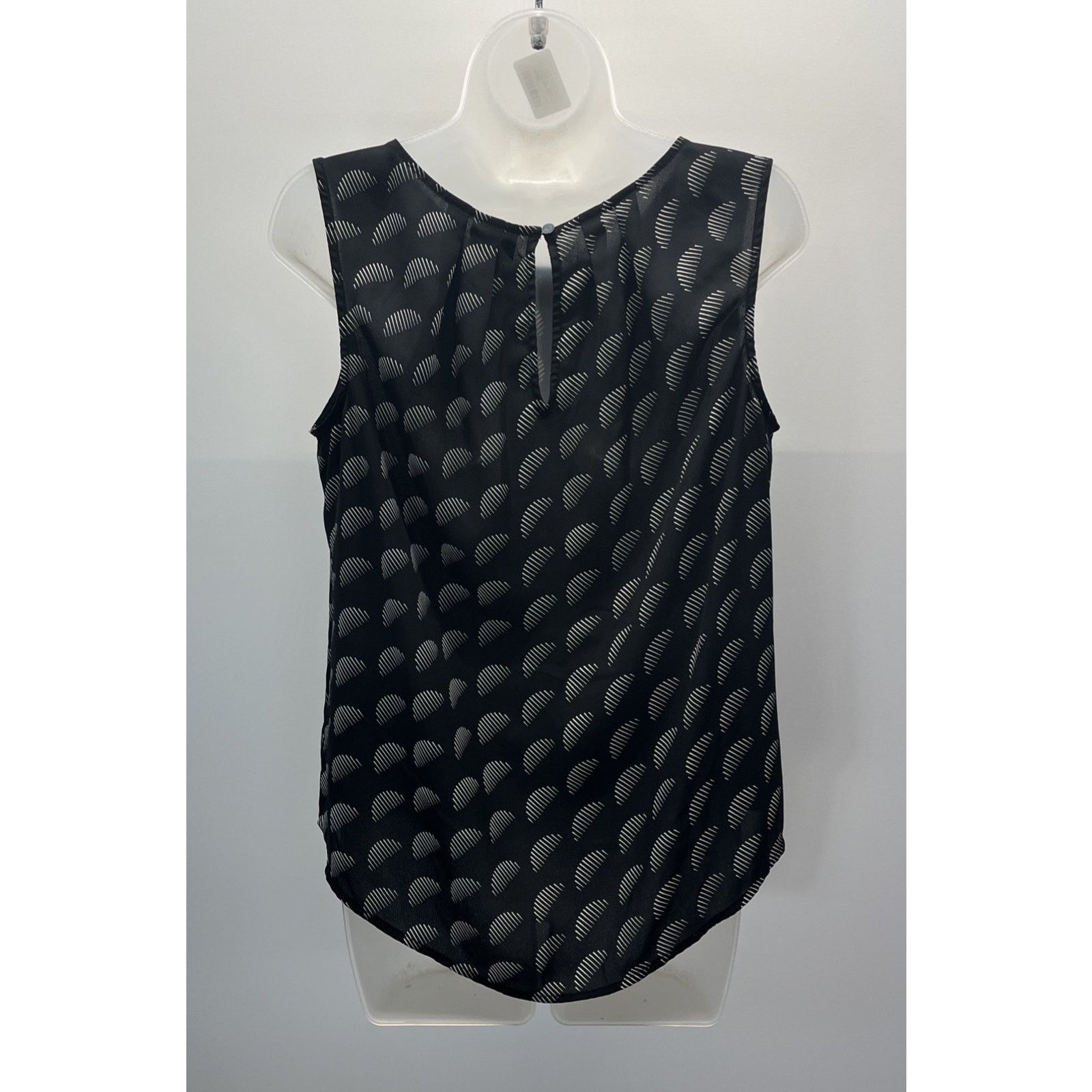 Worthington Worthington Pleated Boat Neck Tank Size L Black White Geo Size L / US 10 / IT 46 - 4 Thumbnail