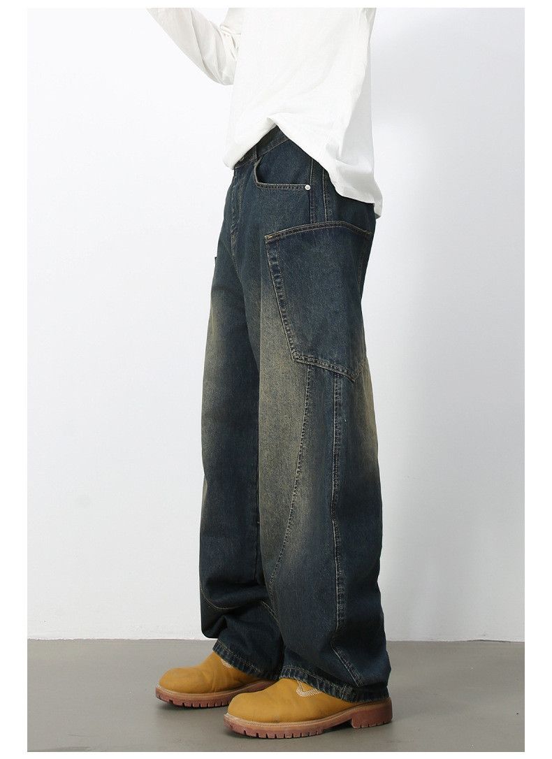Japanese Brand × Jean Men's loose retro distressed trendy scimitar jeans Size US 32 / EU 48 - 3 Thumbnail
