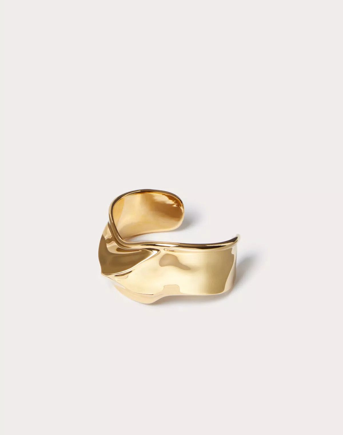Valentino o1s1wg110625 Size: M / Liquid Stud Metal Bracelet in Golden Size ONE SIZE - 2 Thumbnail