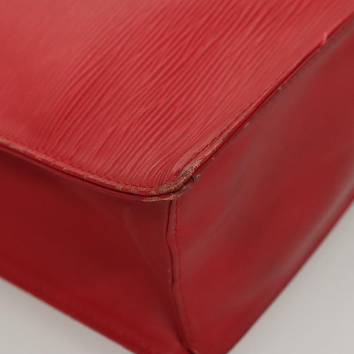 Louis Vuitton LOUIS VUITTON Epi Sac Plat PM Hand Bag Red M5274e M5274e Size ONE SIZE - 14 Thumbnail
