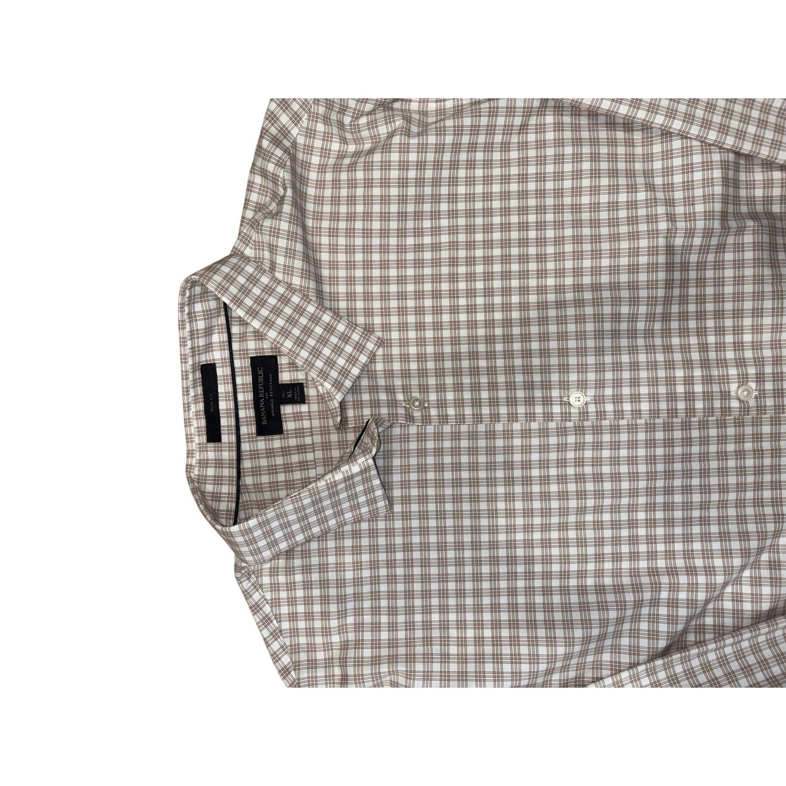 Banana Republic Banana Republic Slim Fit Wrinkle Resistant Dress Shirt XL Size US XL / EU 56 / 4 - 10 Thumbnail
