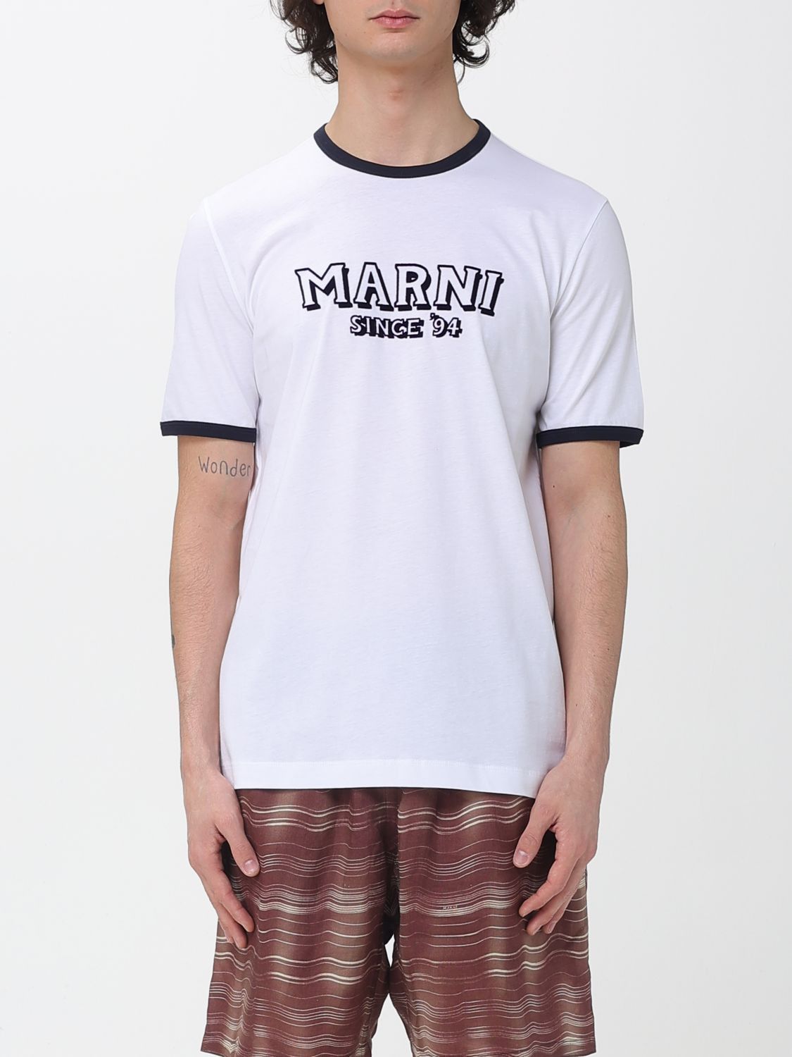 Marni Marni T-Shirt Men White Size US L / EU 52-54 / 3 - 1 Thumbnail