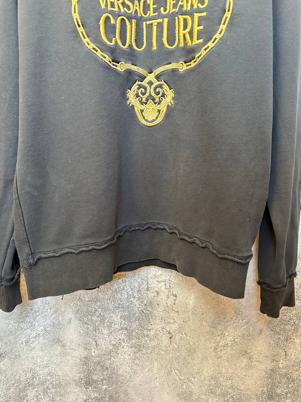 Versace Jeans Couture Versace Jeans Couture Felpa Distressed Sweatshirt Embossed Size US M / EU 48-50 / 2 - 8 Thumbnail