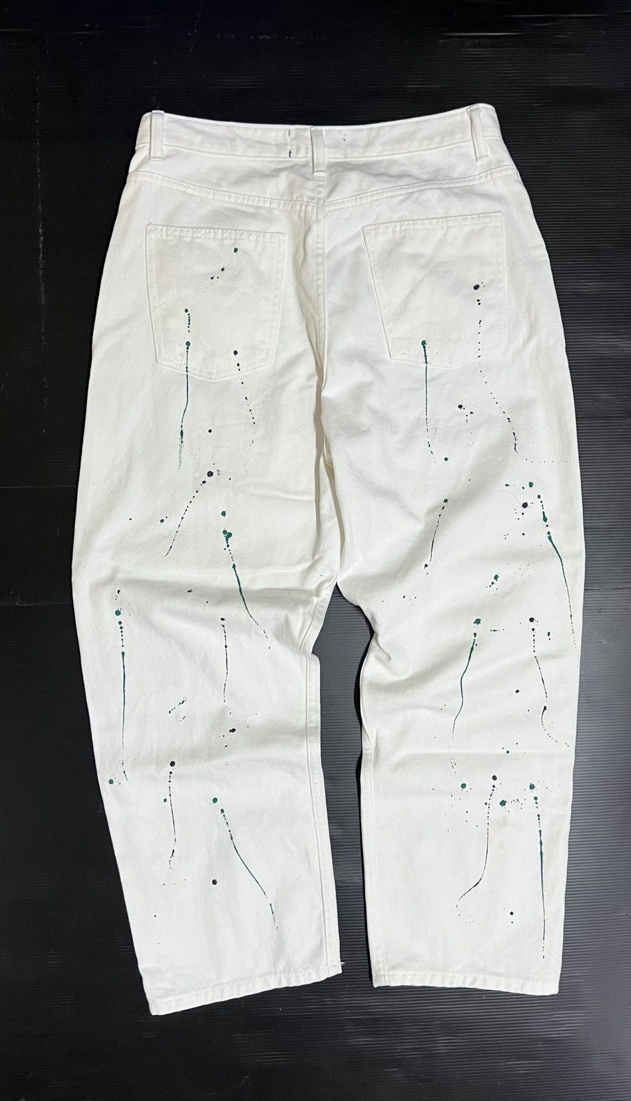 Other 🔥HOT DROPS🔥ART PAINT DESIGN WHITE DENIM PANTS Size US 34 / EU 50 - 7 Thumbnail