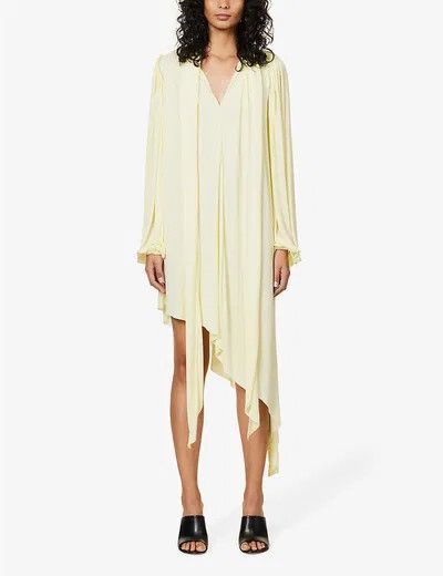 Loewe o1y1025 Mini Dress in Yellow Size M / US 6-8 / IT 42-44 - 3 Thumbnail
