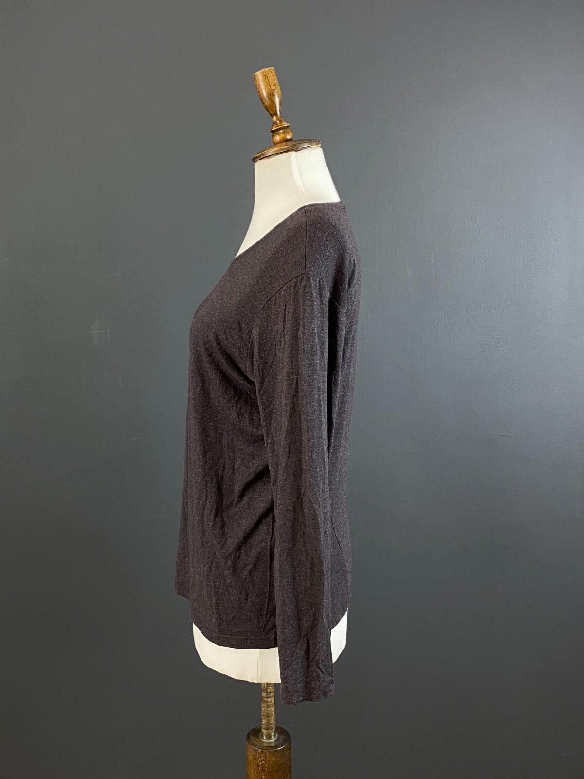 Designer Lilith Brown Long Sleeve Rop Pullover Shirt Size M / US 6-8 / IT 42-44 - 6 Thumbnail