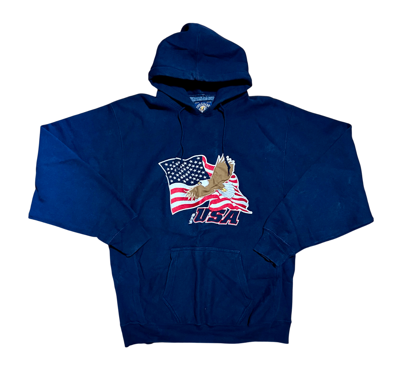 Steve And Barrys Steve & Barry's USA Eagle Vintage Embroidered Hoodie Size US L / EU 52-54 / 3 - 1 Thumbnail