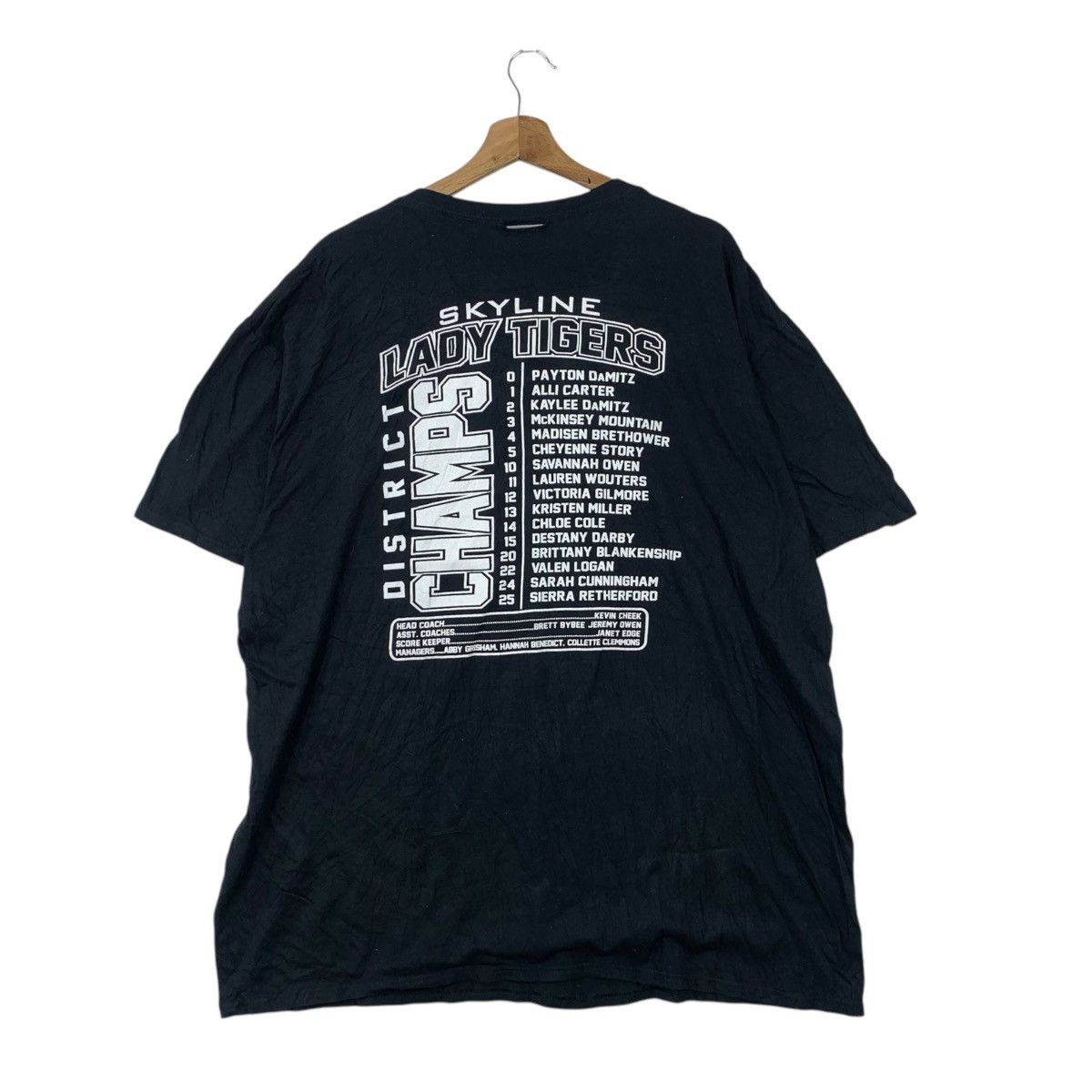 Champion SKYLINE LADY TIGERS Basketball 2015 Champion Tee Shirt Top Size XXL / US 16-18 / IT 52-54 - 5 Thumbnail