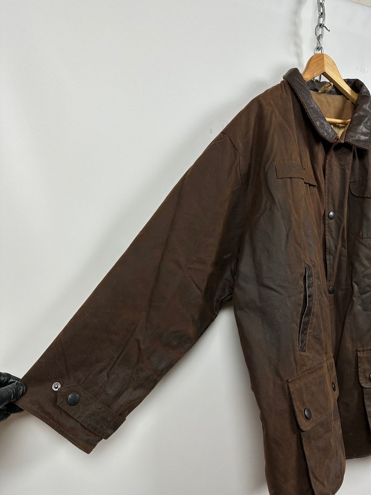 Barbour Vintage Barbour Bushman Brown Waxed Heavy Coat Jacket Size US XL / EU 56 / 4 - 9 Thumbnail