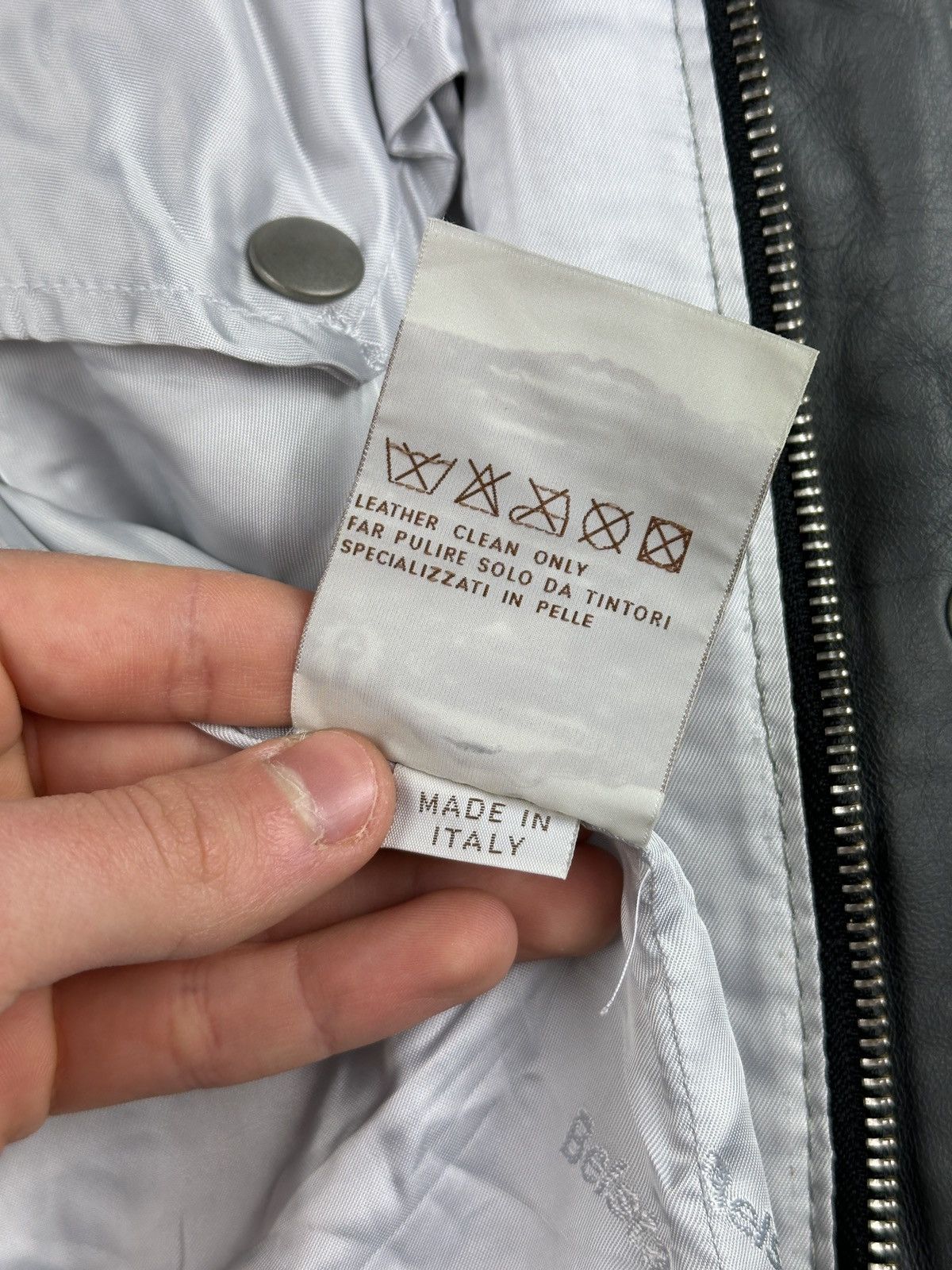 Belstaff NWT Belstaff Centaur Gray Belted Leather Jacket Man Size US L / EU 52-54 / 3 - 22 Thumbnail
