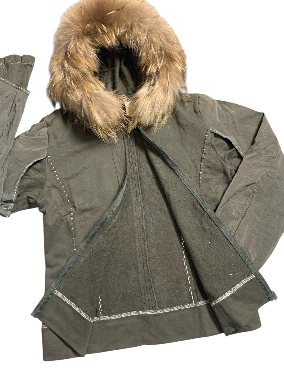 Issey Miyake VERY NICE DESIGN CHARMING FUR ZIP HOODIE ISSEY MIYAKE STYLE Size US M / EU 48-50 / 2 - 3 Thumbnail