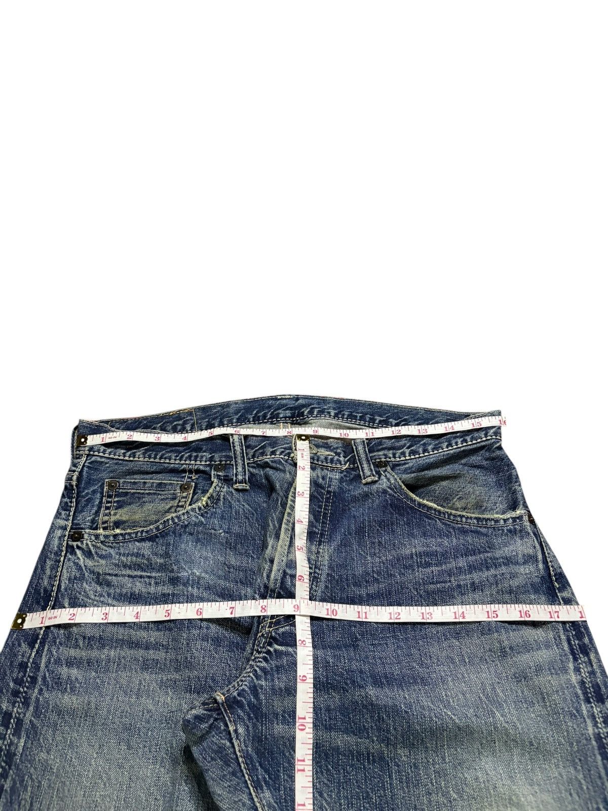 Johnbull Vintage Johnbull Selvedge Mud Wash Distress Baggy Jeans Size US 32 / EU 48 - 11 Thumbnail