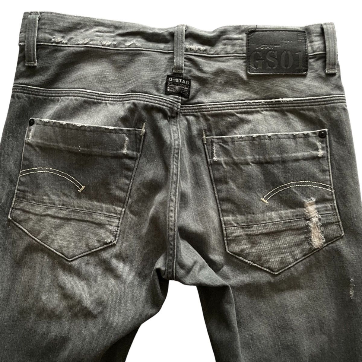 G-Star G-Star Raw New Radar Slim Men’s Denim Jeans Distressed Size US 31 - 4 Thumbnail
