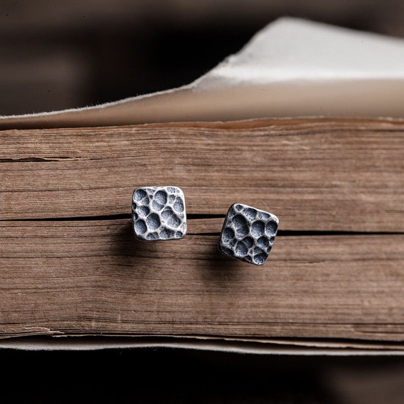 Jewelry Retro Earrings One Pairs Chrome Jewelry Size ONE SIZE - 2 Thumbnail