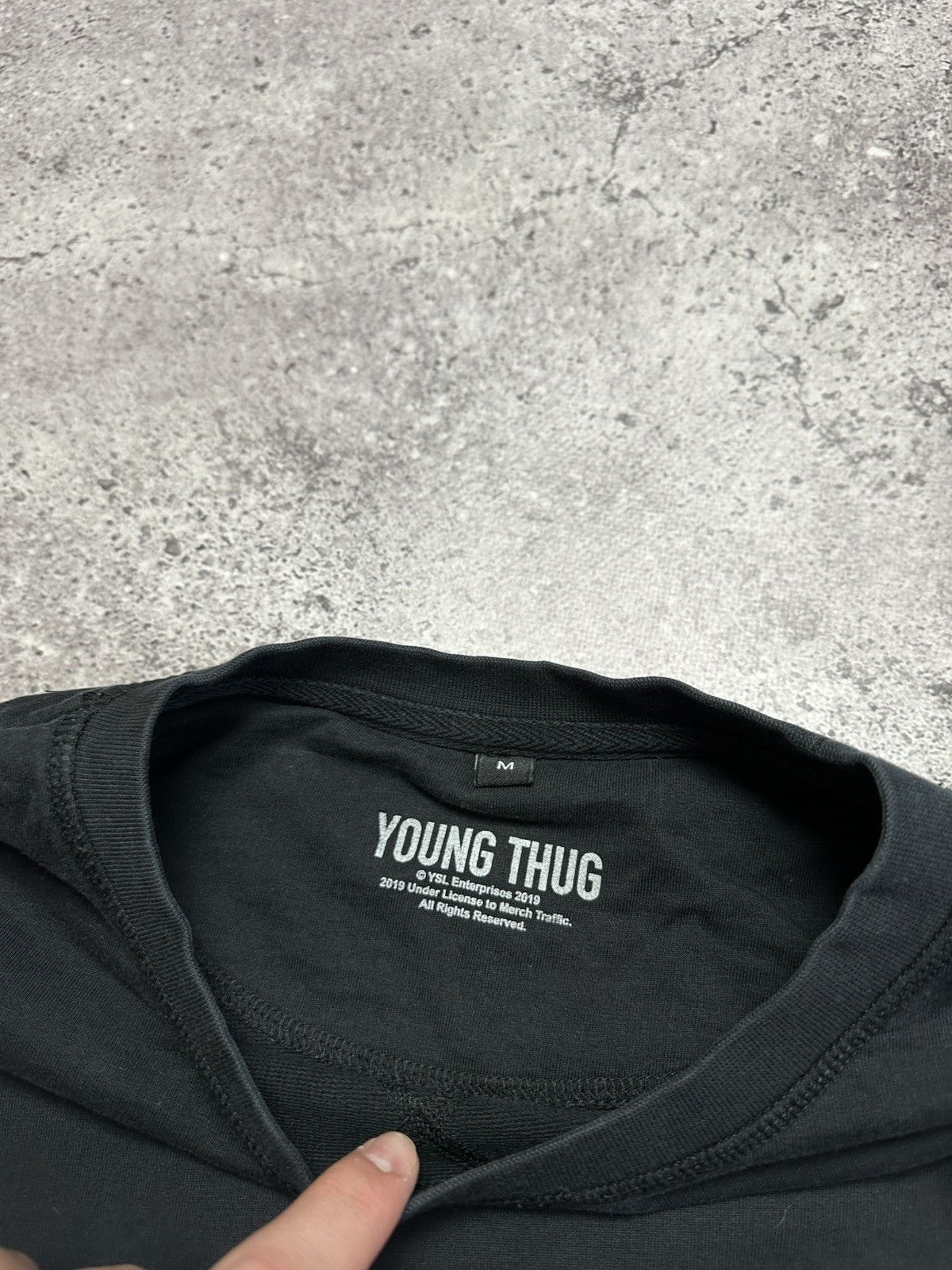 Young Thug Young Thug Thuggery Black Longsleeve Streetwear🕷️ Size US M / EU 48-50 / 2 - 10 Thumbnail