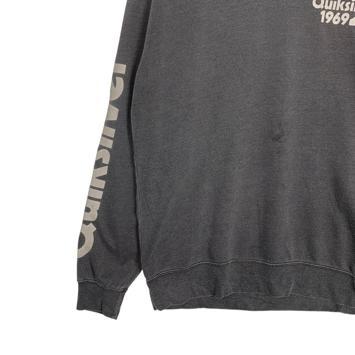 Quiksilver QUIKSILVER Sleeve Big Logo Faded Gray Sweatshirt #1901-C83 Size US M / EU 48-50 / 2 - 3 Thumbnail