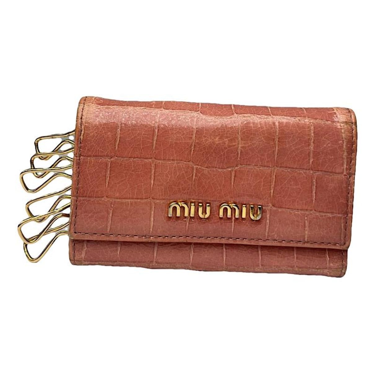 Miu Miu Orange Leather Purse Size ONE SIZE - 1 Thumbnail