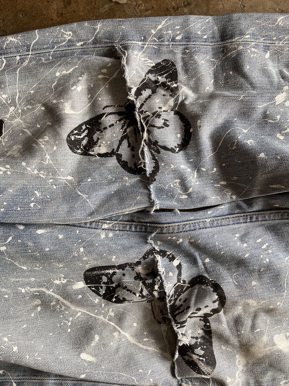 Vintage Levis 505 custom butterfly Size US 34 / EU 50 - 7 Thumbnail