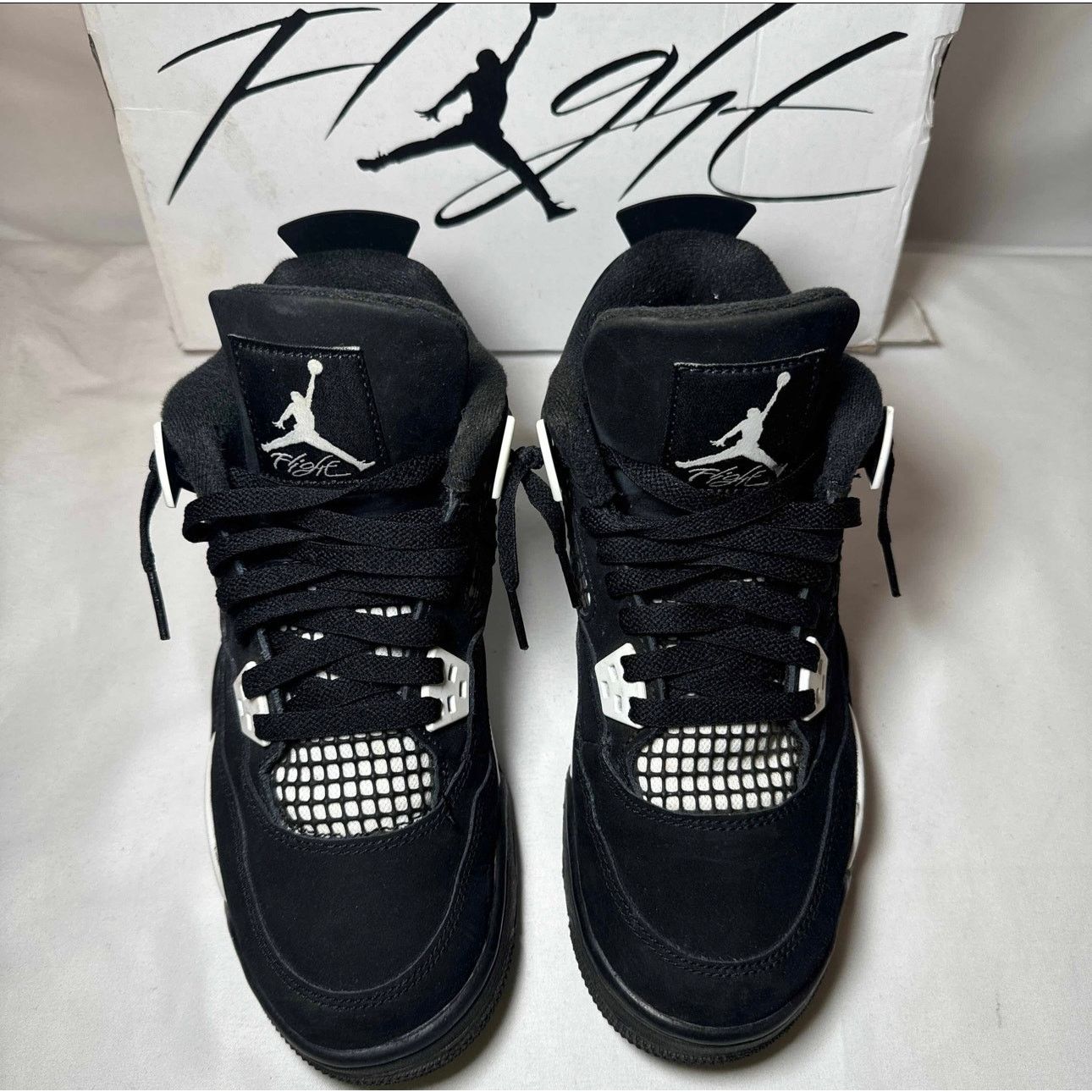 Jordan Brand × Nike Size 6 Nike Air Jordan 4 Retro GS White Thunder men's Shoes Size US 6 / EU 39 - 4 Thumbnail