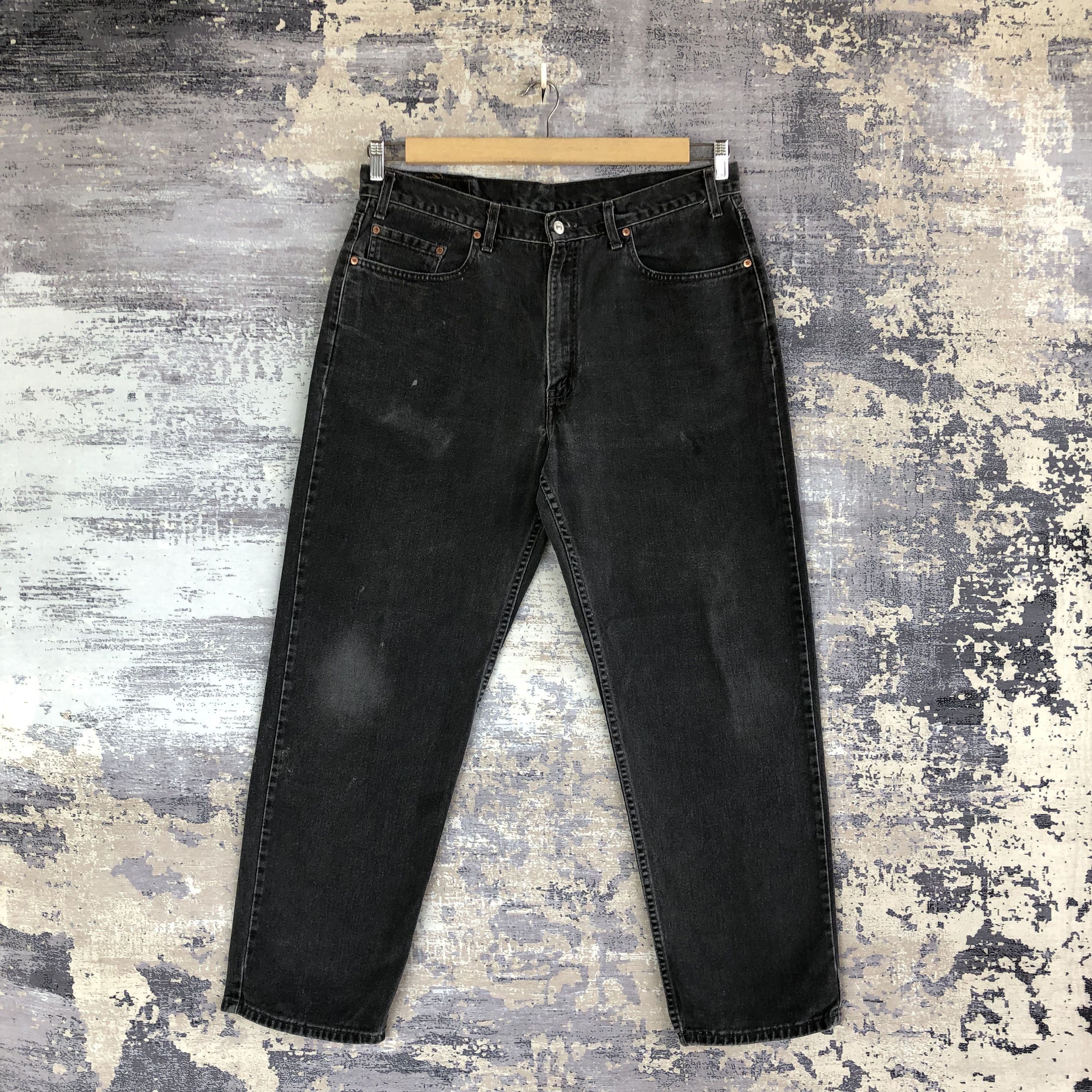 Levi's Vintage Levis 550 Jeans Super Black Levi's Faded Denim Size US 36 / EU 52 - 1 Thumbnail