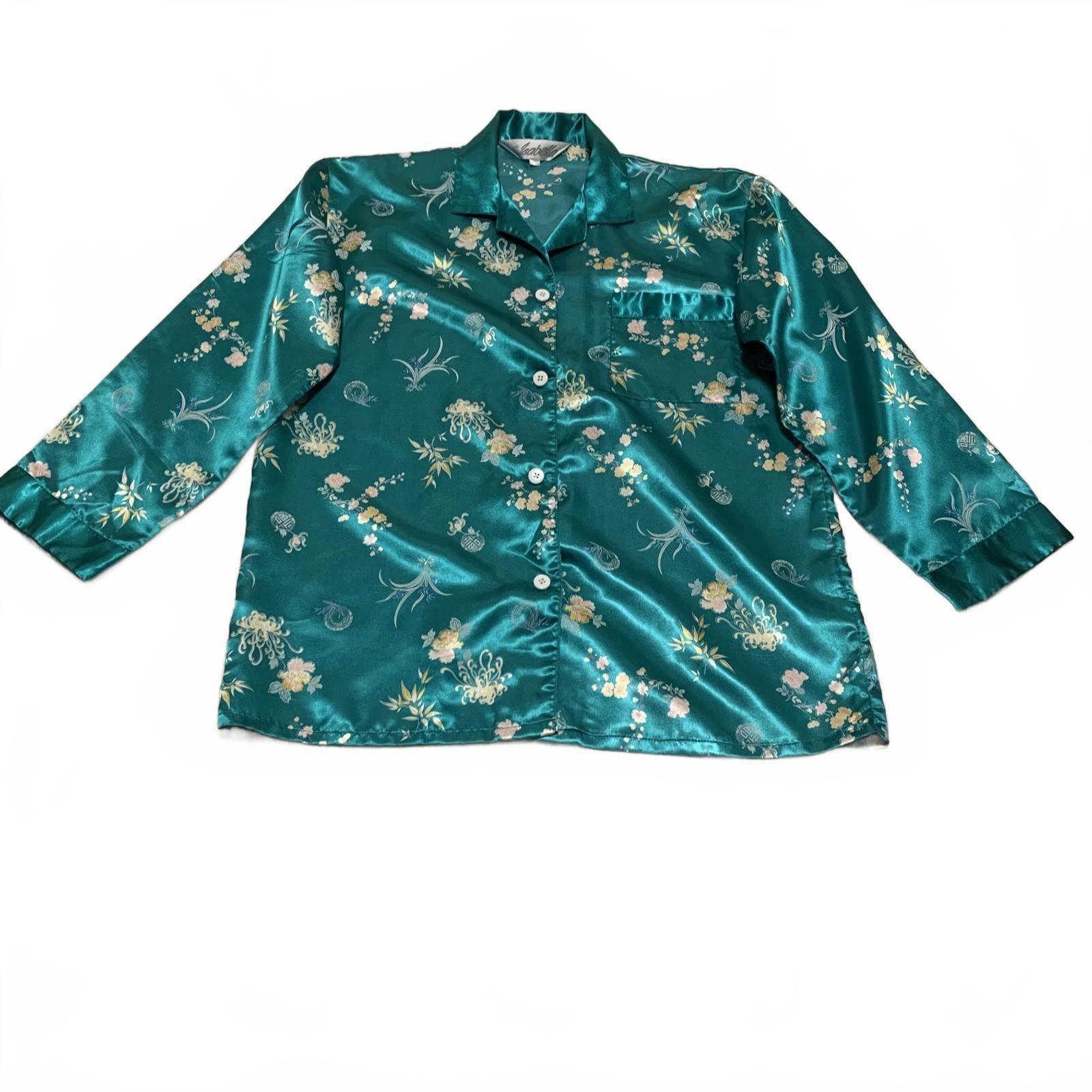 Isabel Marant Isabella Women's Satin Floral Pajama Top Size ONE SIZE - 1 Thumbnail