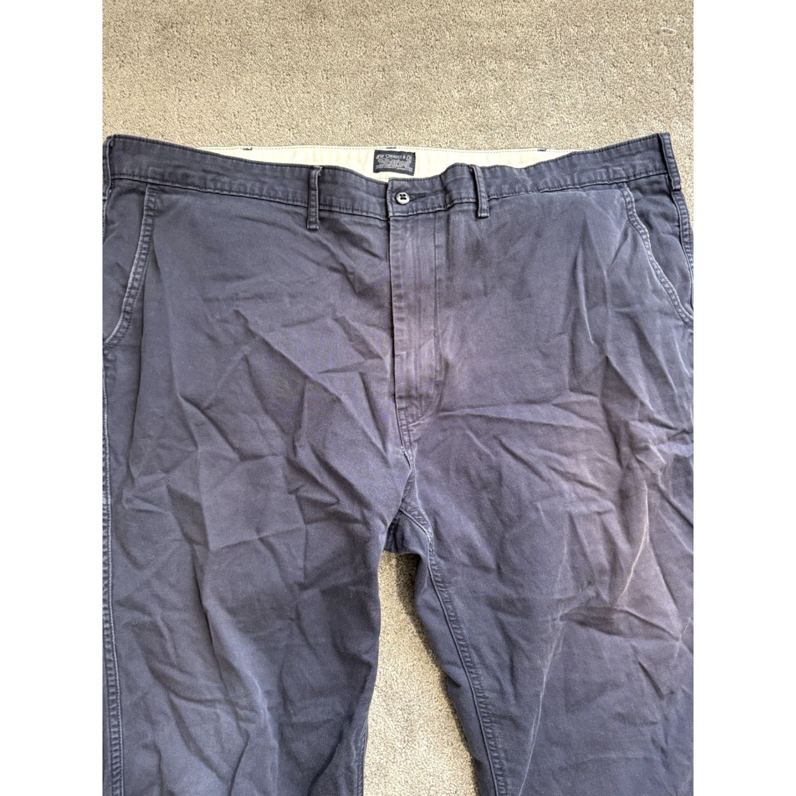 Levi's Levi's Men's Chino Pants Size 34x30 Straight Leg Cotton Twill Casual F/F Blue Size US 44 / EU 60 - 2 Thumbnail