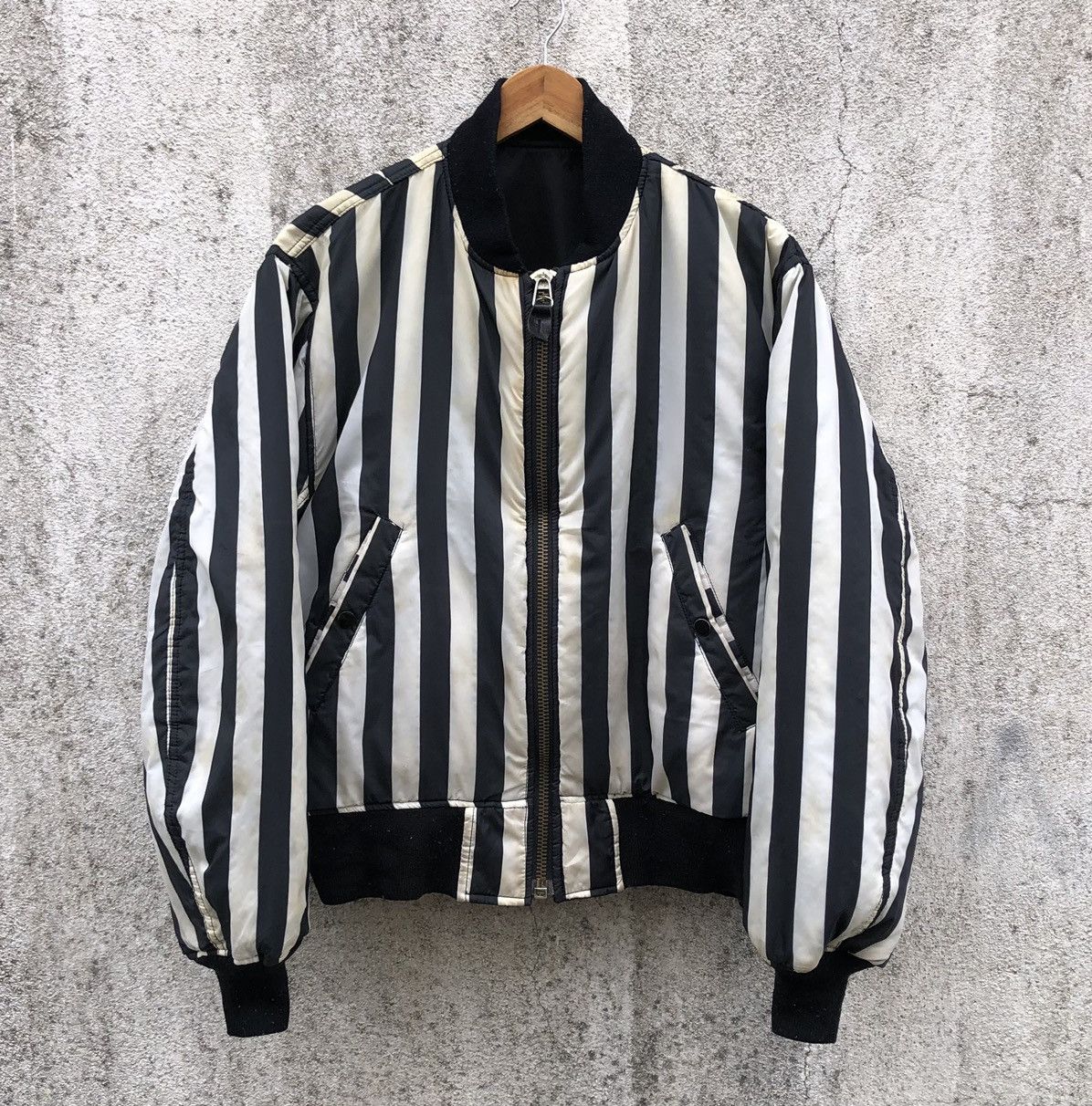 Vintage Vintage Flyer Man Intermediate Ma-1 Reversible Bomber Jacket Size US L / EU 52-54 / 3 - 1 Thumbnail
