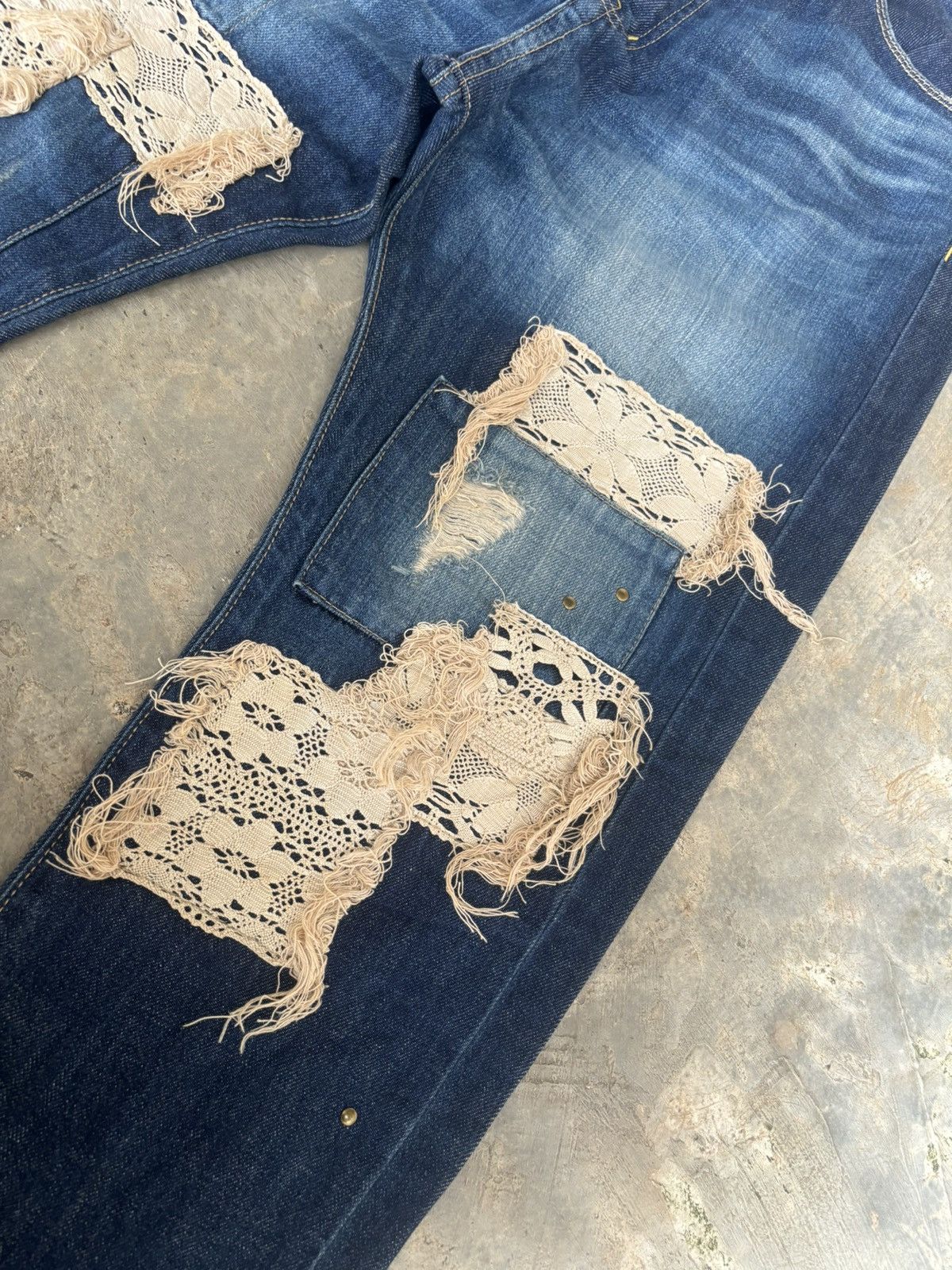 Hysteric Glamour Distressed Baloony and Bed Denim Japanese Style Jeans Size US 30 / EU 46 - 6 Thumbnail