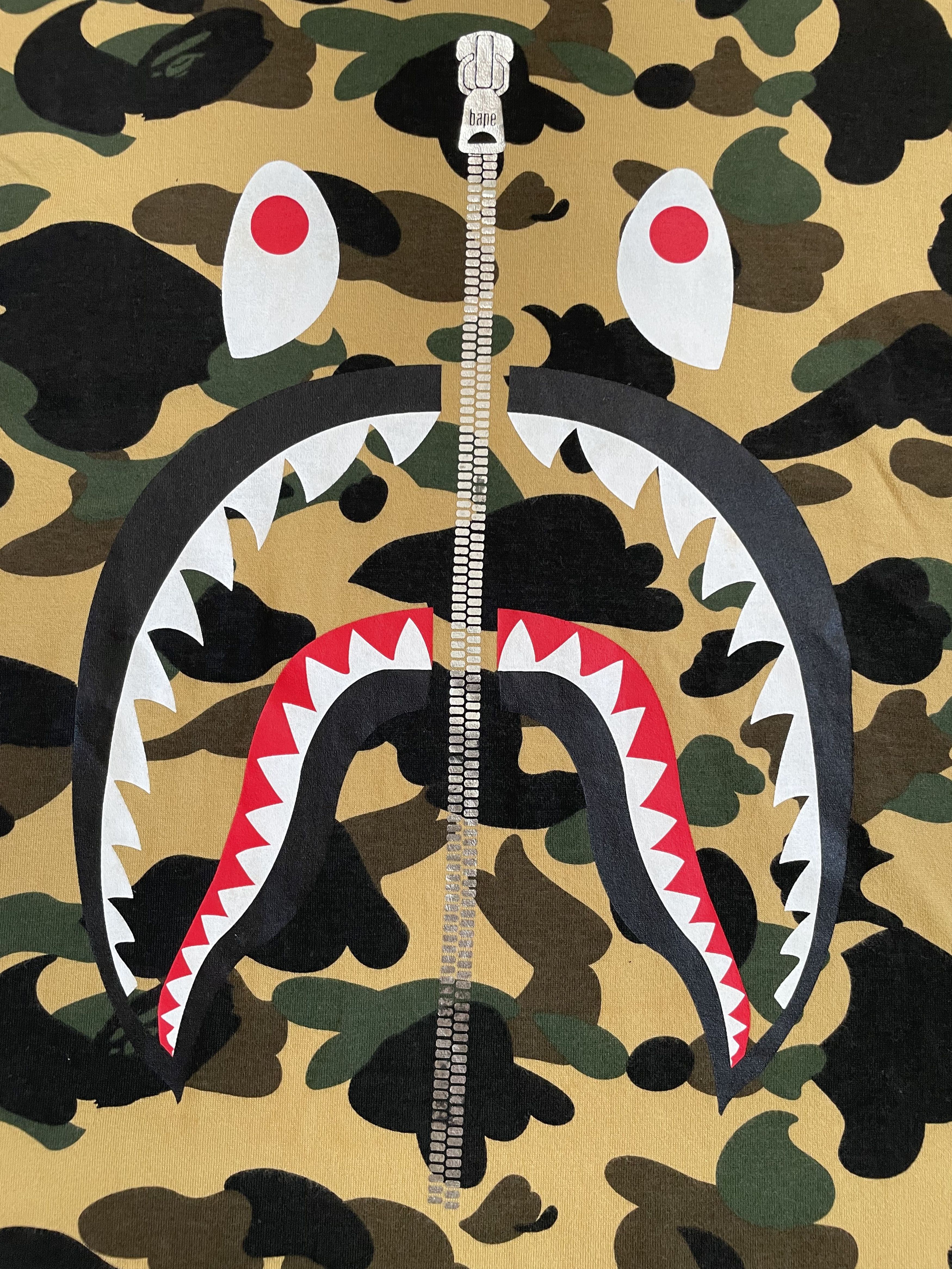 Bape Bape Shark 1st Camo Tee Size US XXL / EU 58 / 5 - 2 Thumbnail
