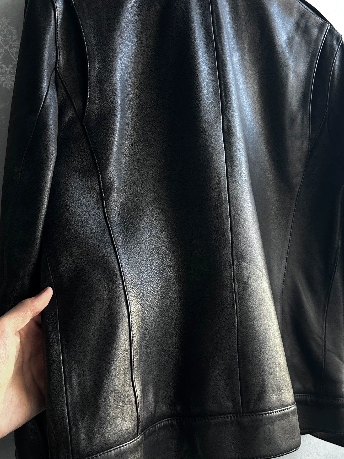 Helmut Lang Helmut Lang Irregular Pocket Leather Jacket Size US S / EU 44-46 / 1 - 4 Thumbnail