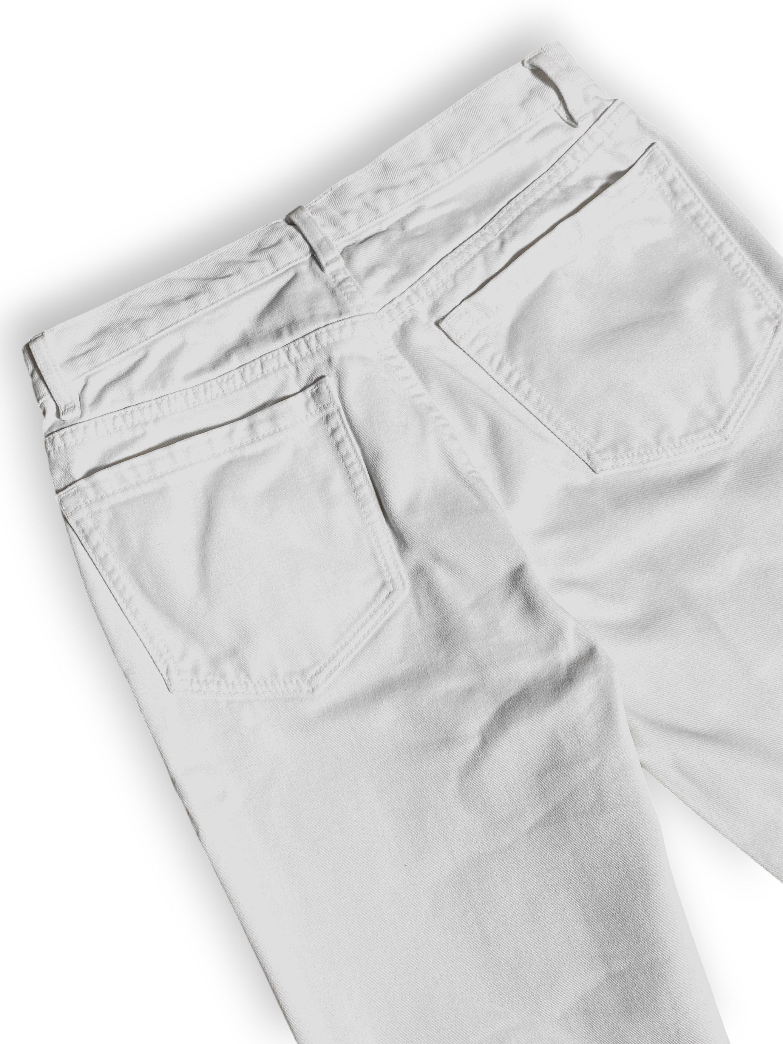 Dries Van Noten Dries Van Noten White Slim Straight Designer Denim Jeans Size 26" / US 2 / IT 38 - 9 Thumbnail