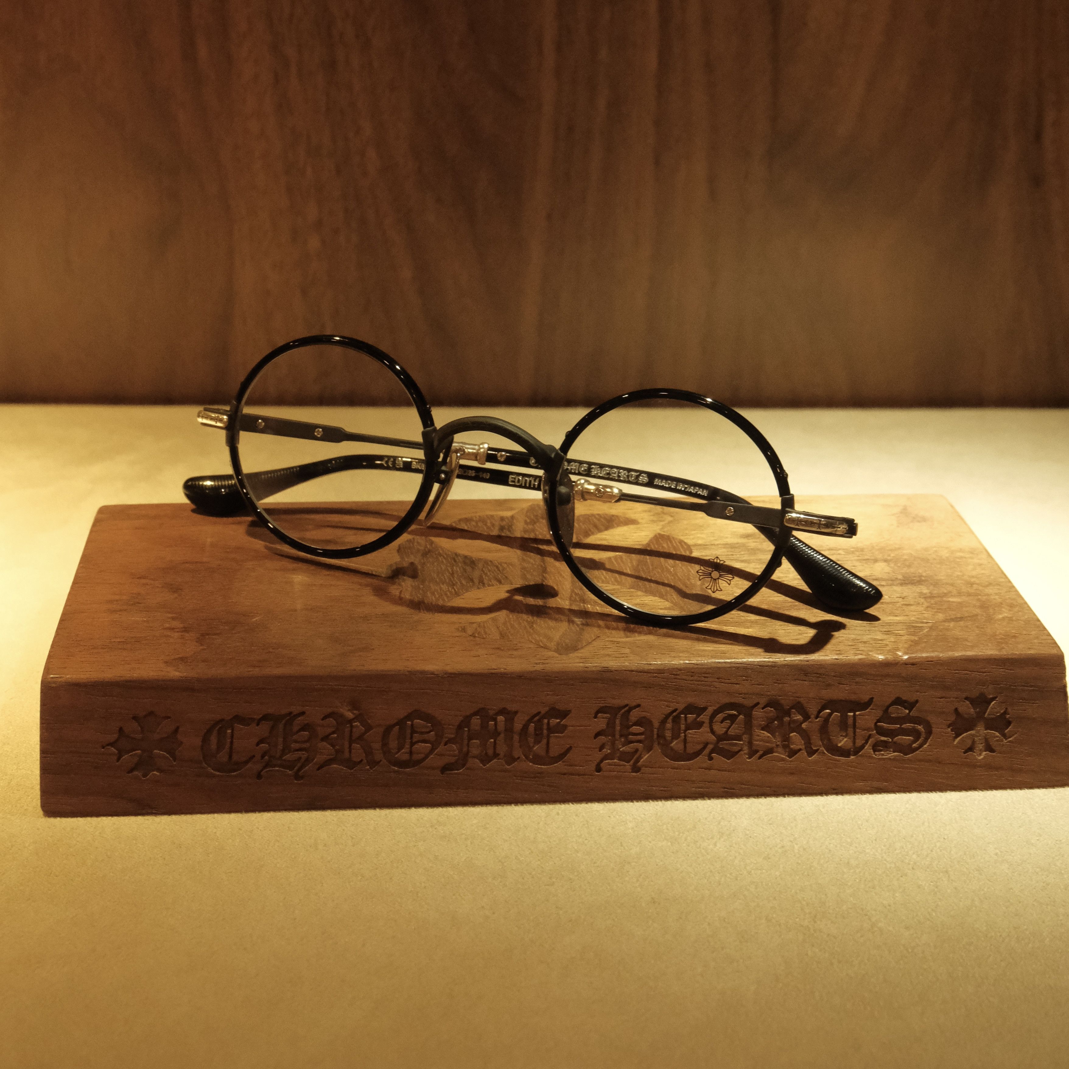 Chrome Hearts CHROME HEARTS EDITH F BLACK/SILVER GLASSES Size ONE SIZE - 1 Thumbnail