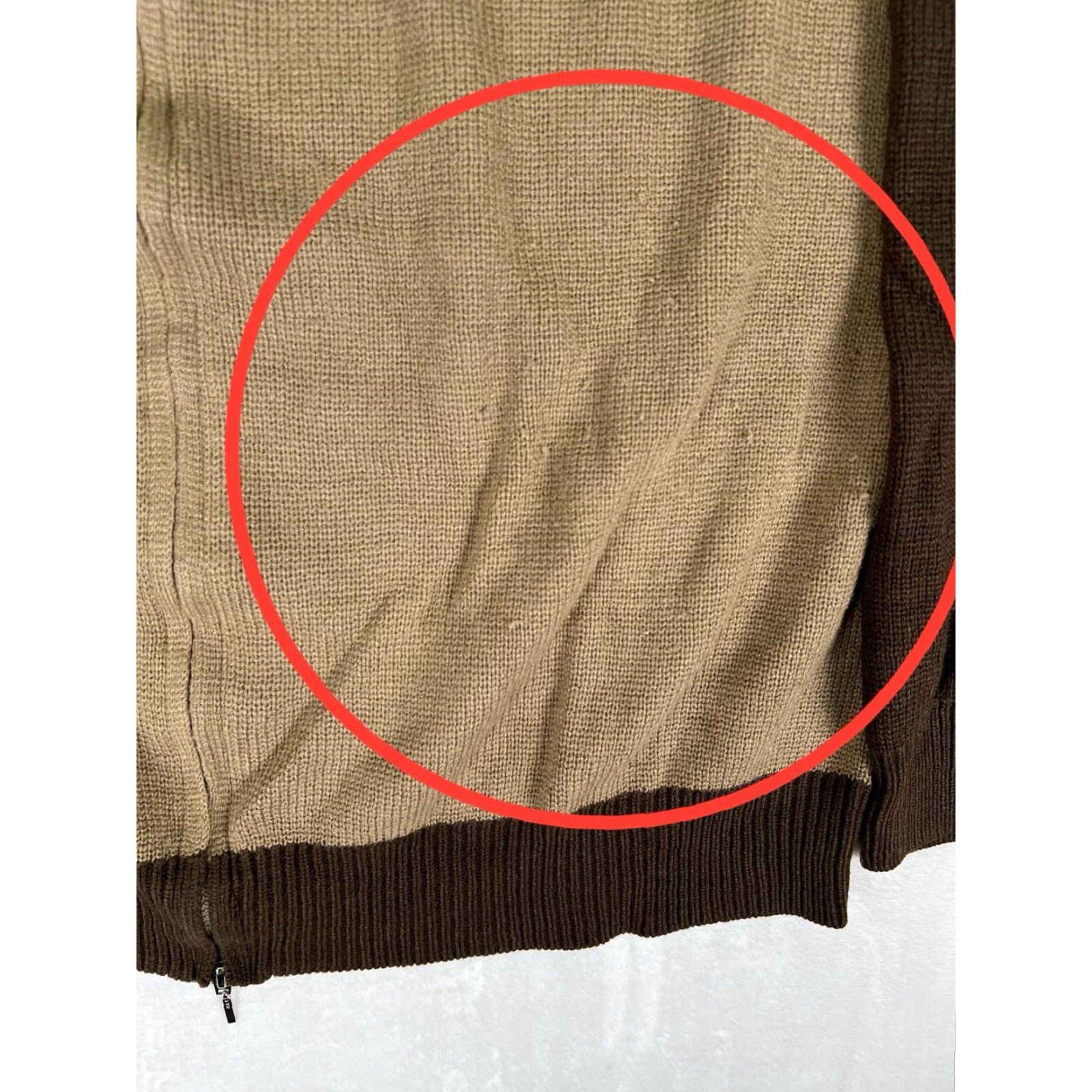 Sideout VINTAGE Sideout Full Zip Fleece Knit Sweater XL Brown Grunge 90s Y2K Mens Size US XL / EU 56 / 4 - 2 Thumbnail