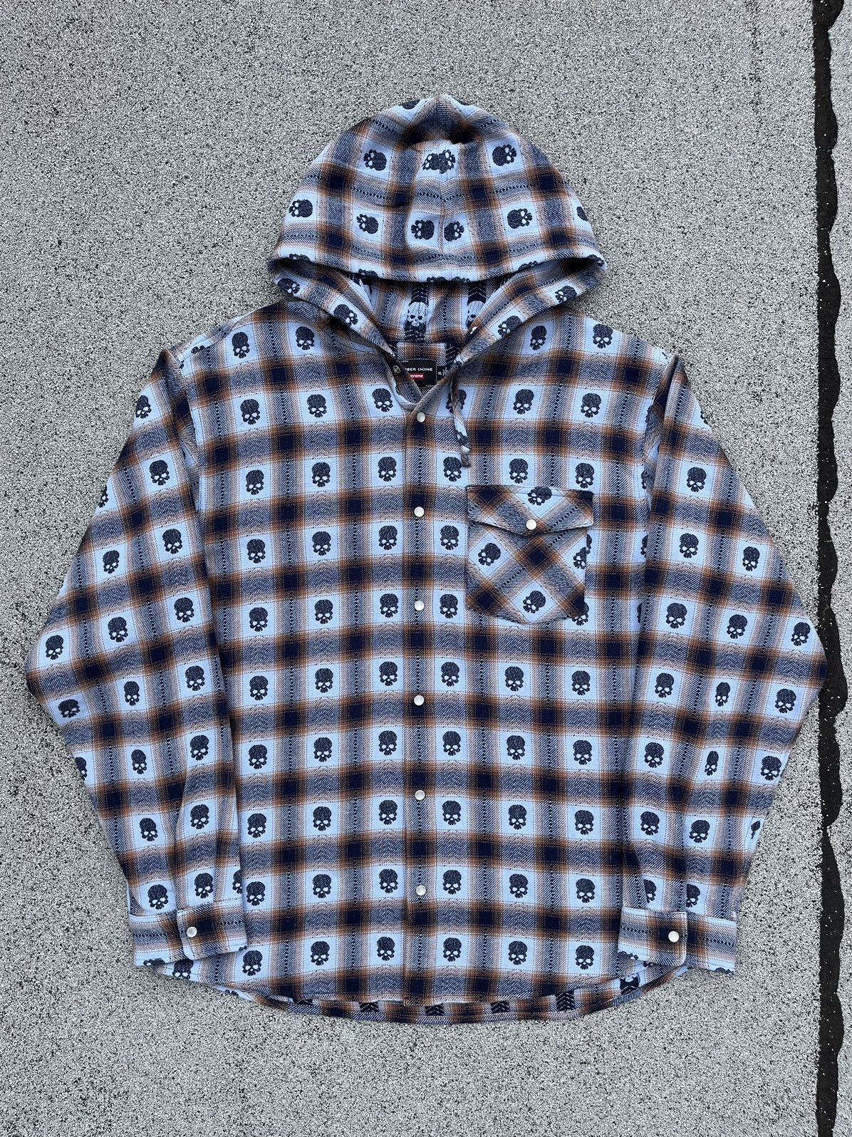 Supreme x Number (N)ine Hooded Flannel Shirt