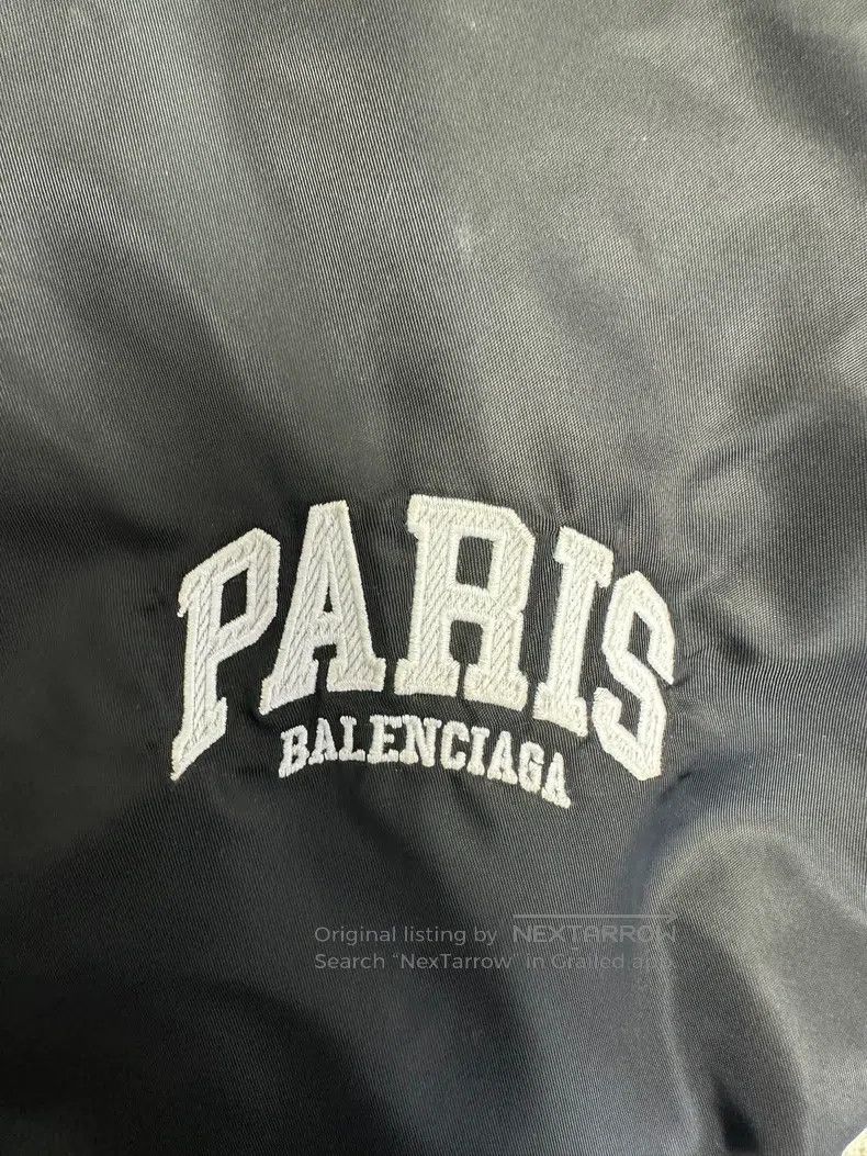 Balenciaga Balenciaga Letter Printed Baseball Collar Single Breasted Size US XXS / EU 40 - 3 Thumbnail