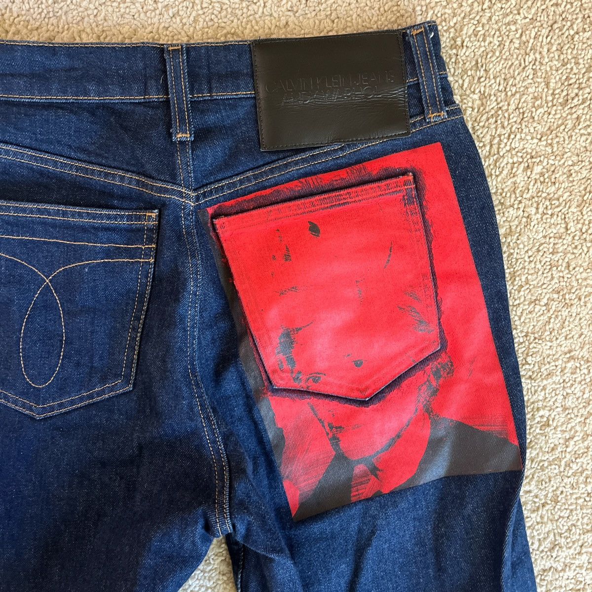 Andy Warhol Calvin Klein Painted Jeans