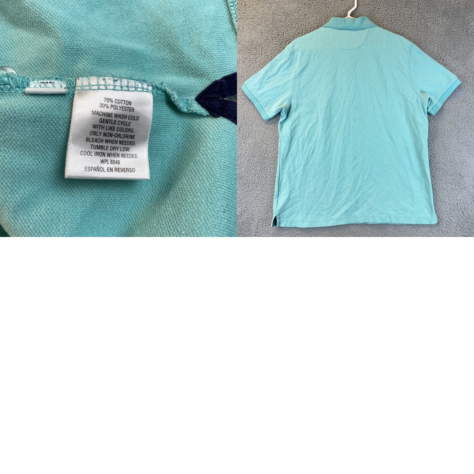 Club Room Club Room Solid Color Stretch Fit Performance Men's L Large Polo Shirt 73-15 Regular Golf Hiking Tennis Walking Style Pique Polo Shirt Size US L / EU 52-54 / 3 - 8 Thumbnail